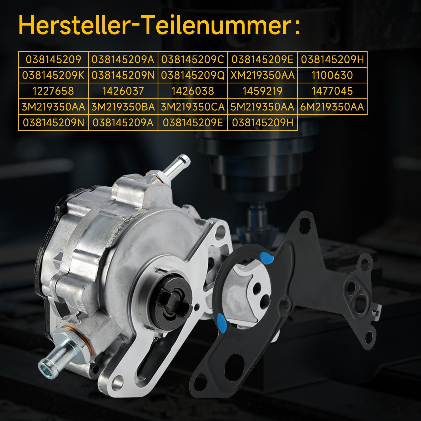 Pompa a vuoto 038145209 per Audi A2 A3 A4 A6 2000-2010 1.4 TDI/1.9 TDI/2.0 TDI