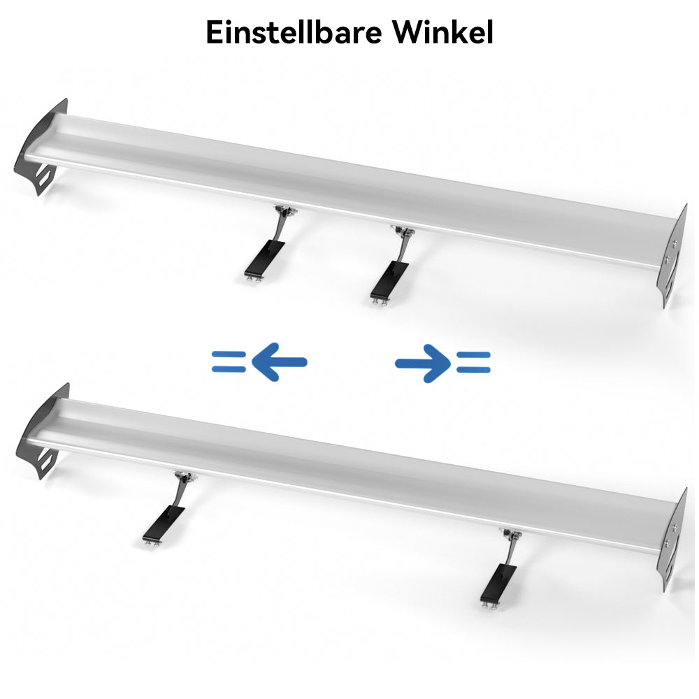 Hatch Universal Ajustável Ajuste de Alumínio GT Tronco de Racing Spoiler Silver 15# genérico