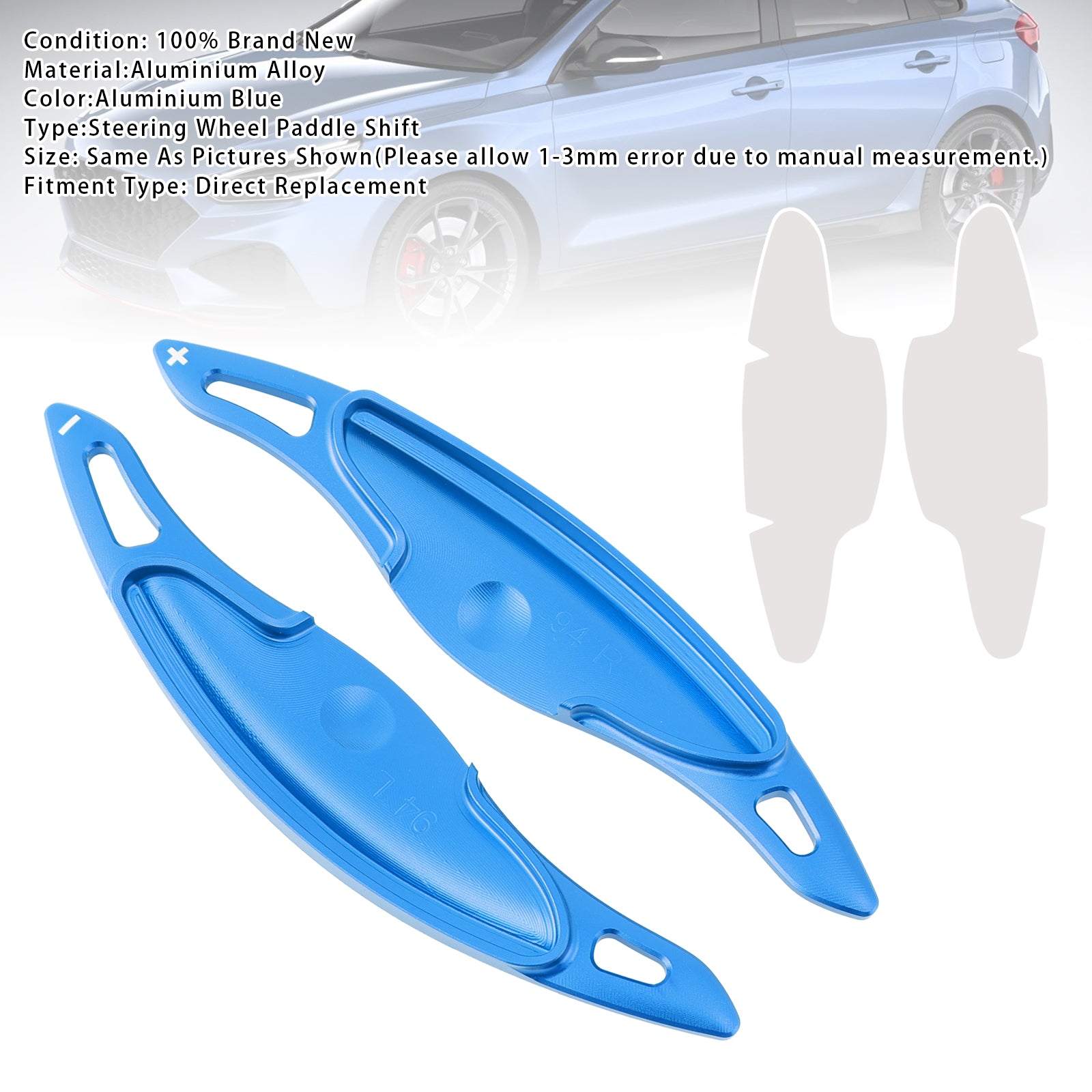 Stuurwiel schakelpeddelverlenging voor Hyundai Elantra i30 aluminium