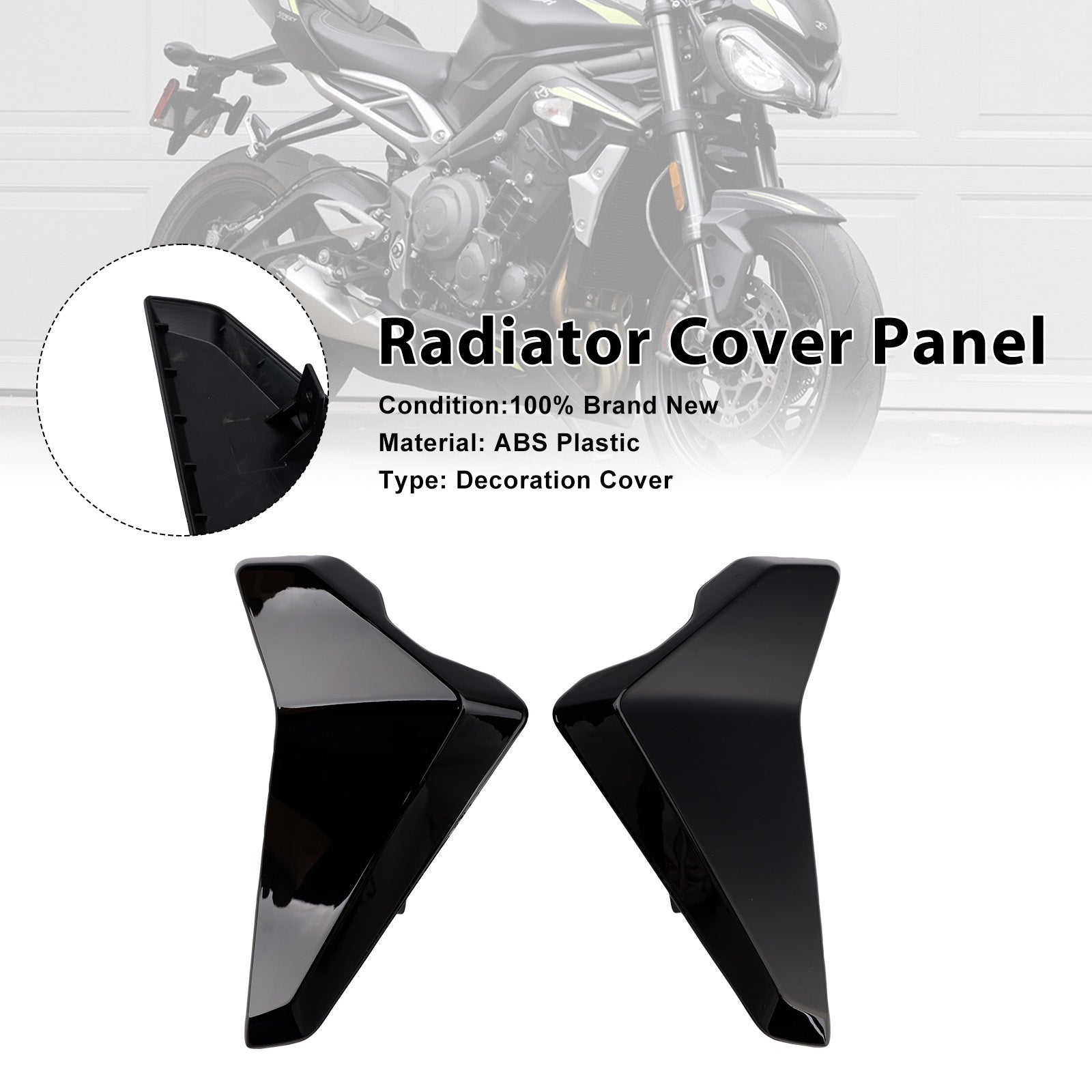 Radiator Side Cover Fairing Panels For Street Triple 765 R/RS 2023-2025