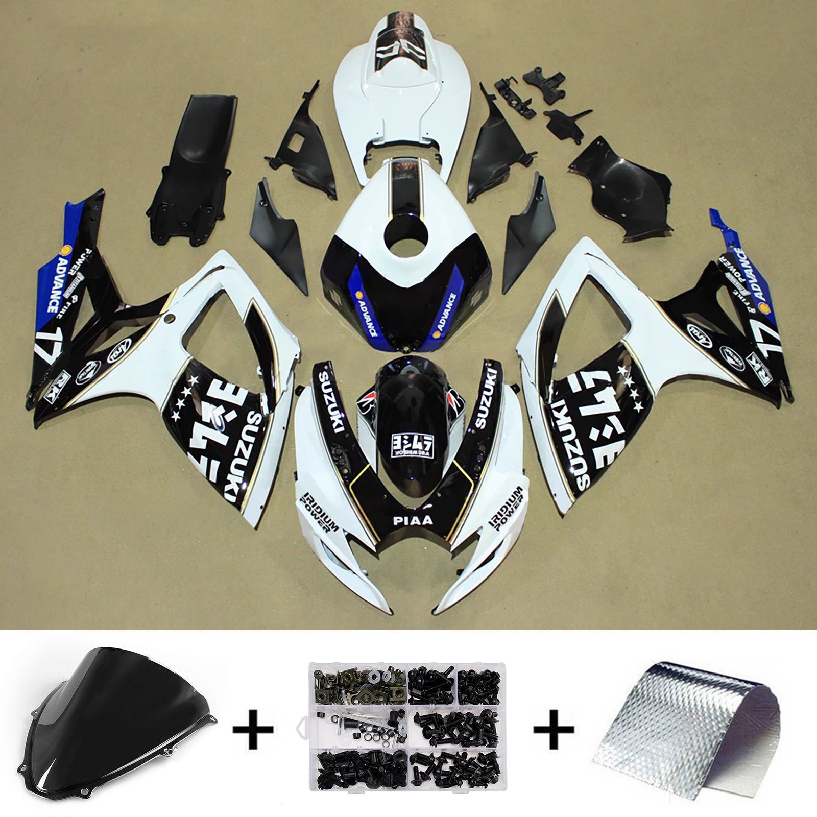 Injection Fairing Kit Bodywork Plastic ABS For Suzuki GSXR 600/750 2006-2007 K6