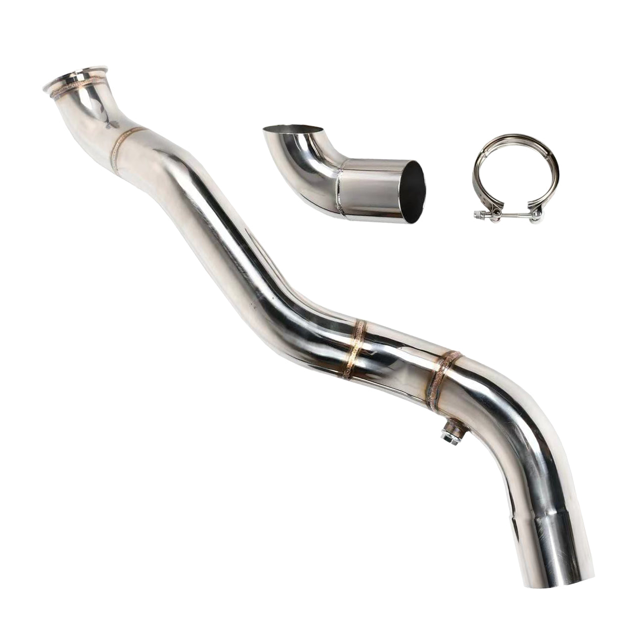 Avgasrör för Chevy T4 turbo kit 99-13 4.8 5.3 6.0 6.2 Vortec LS 3" v-band