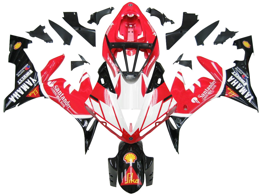 2004-2006 yamaha yzf-r1 Red Black Racing Fairings générique