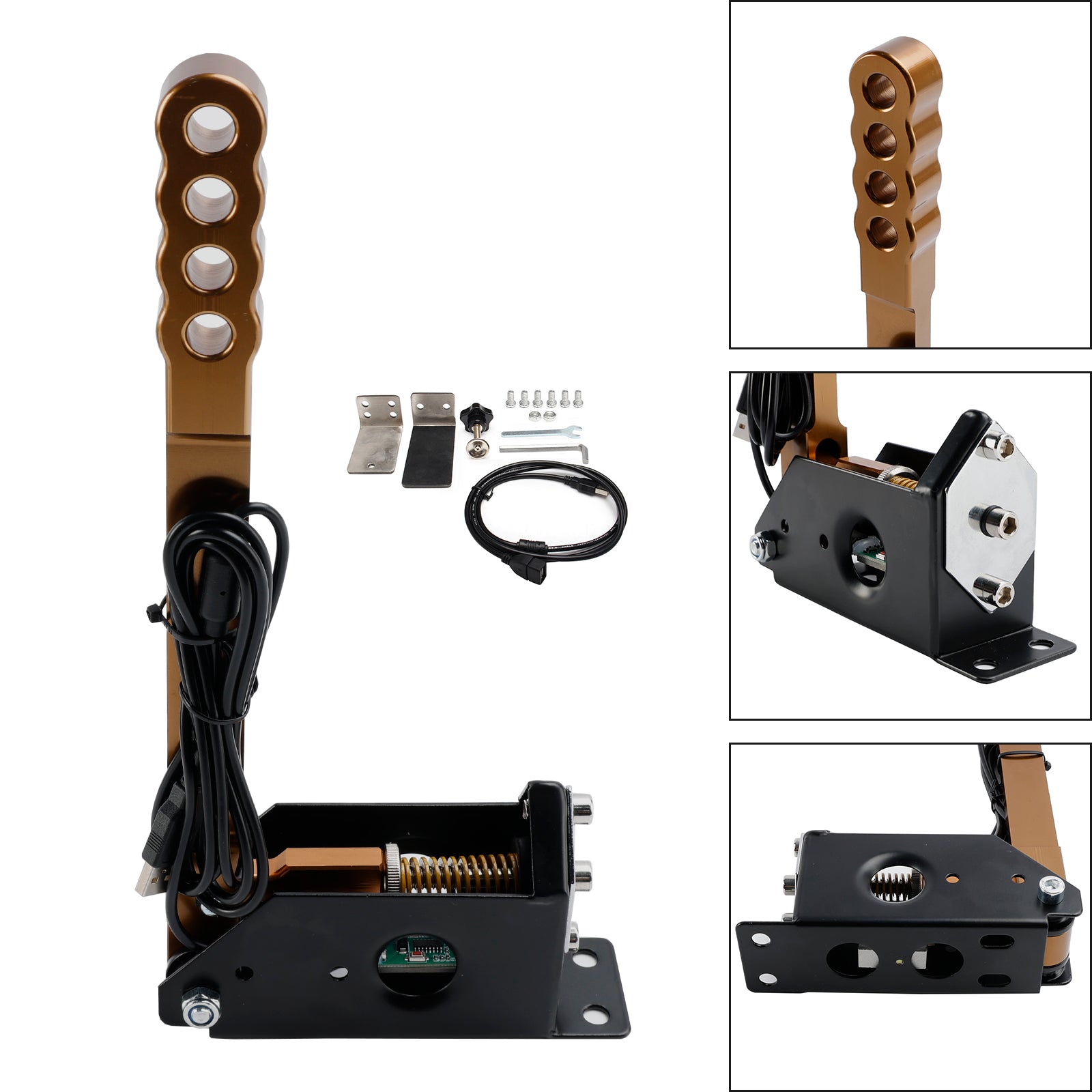 14bit PC USB SIM Racing Hand Brake so svorkou pre Assoto pre G27/G29/T300/T500