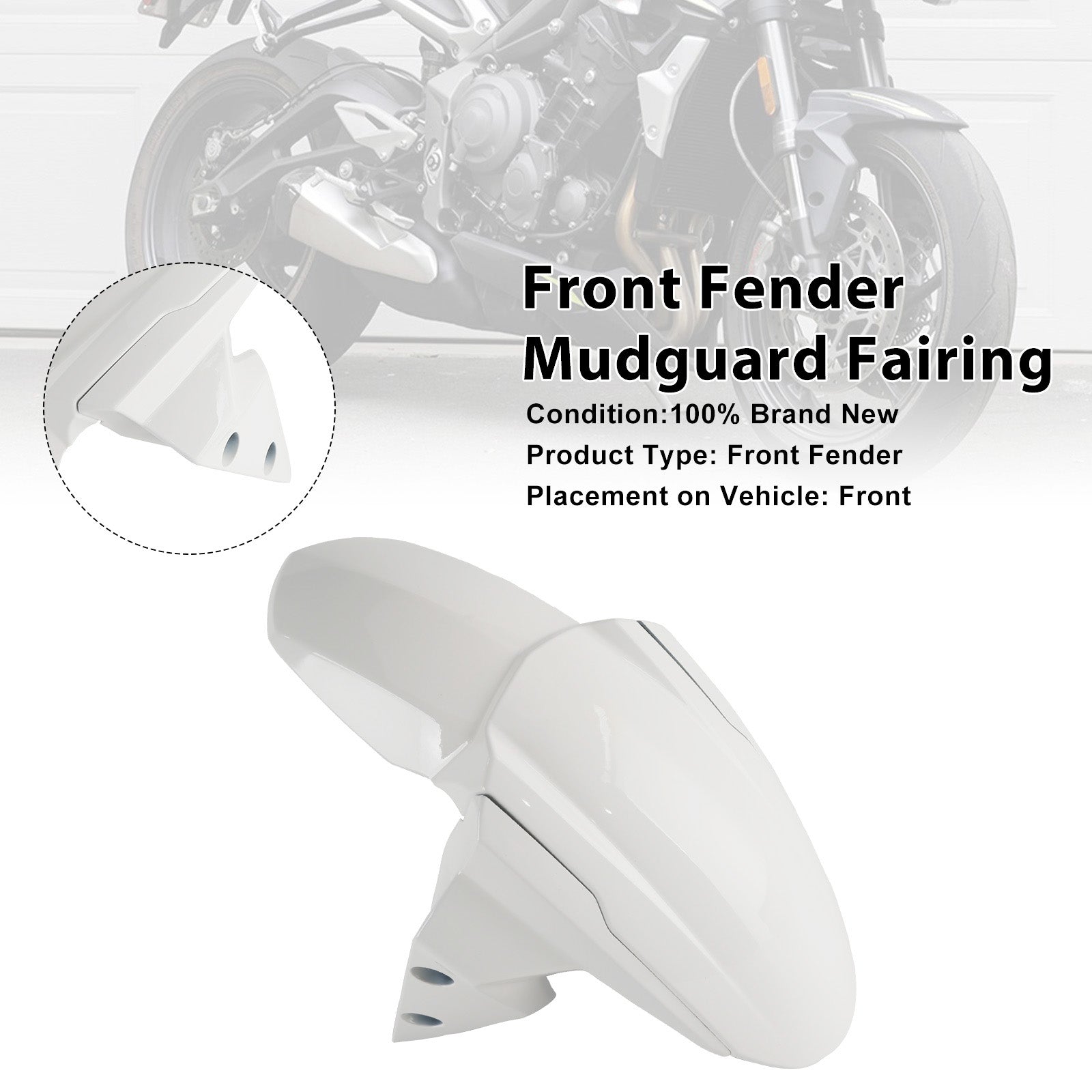 Carénage de garde-boue avant Street Triple 765 R RS 2020-2025