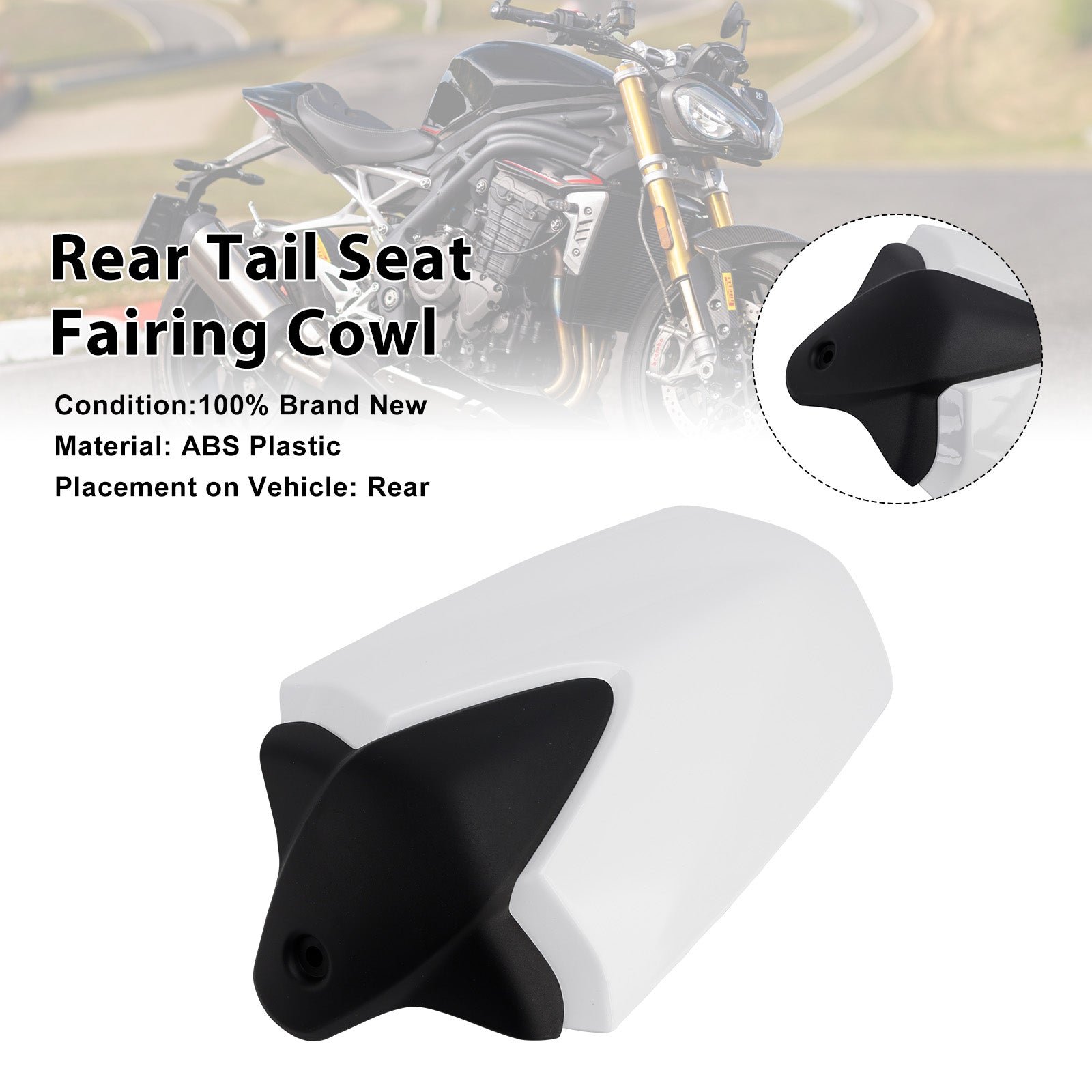 Couvercle de carénage de siège arrière pour Speed Triple 2021 RS 2024 – 1200
