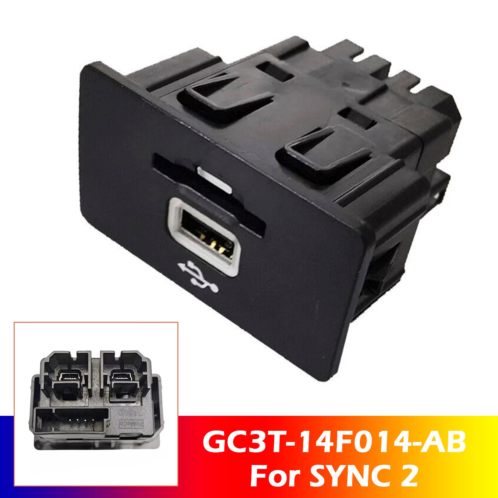 USB Media Hub W/voor SD-kaartmodule voor Ford voor SYNC 2 GC3T-14F014-AB