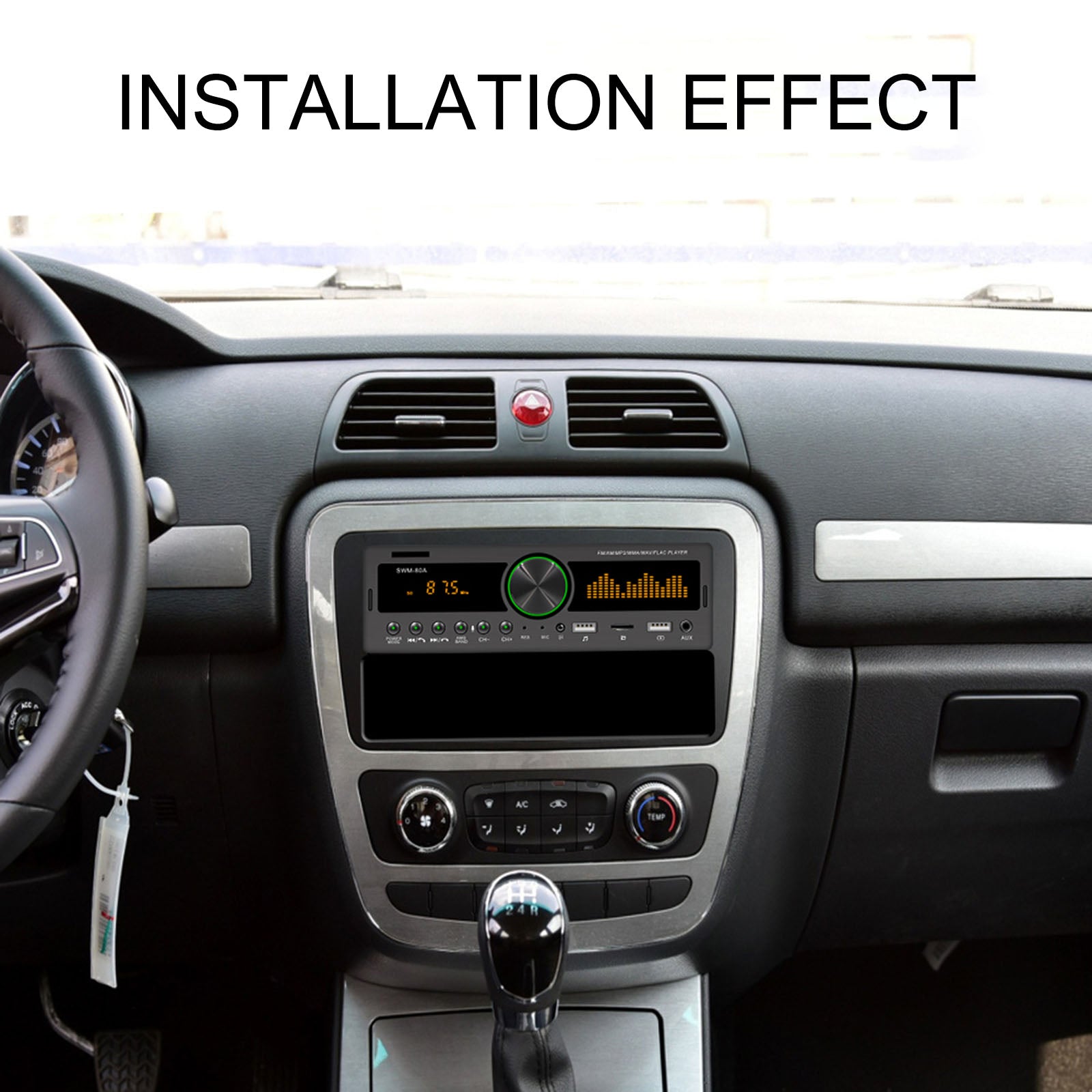 Swm-80a 1 din Car stéréo radio soutenant le positionnement mp3 lecteur bluetooth fm am