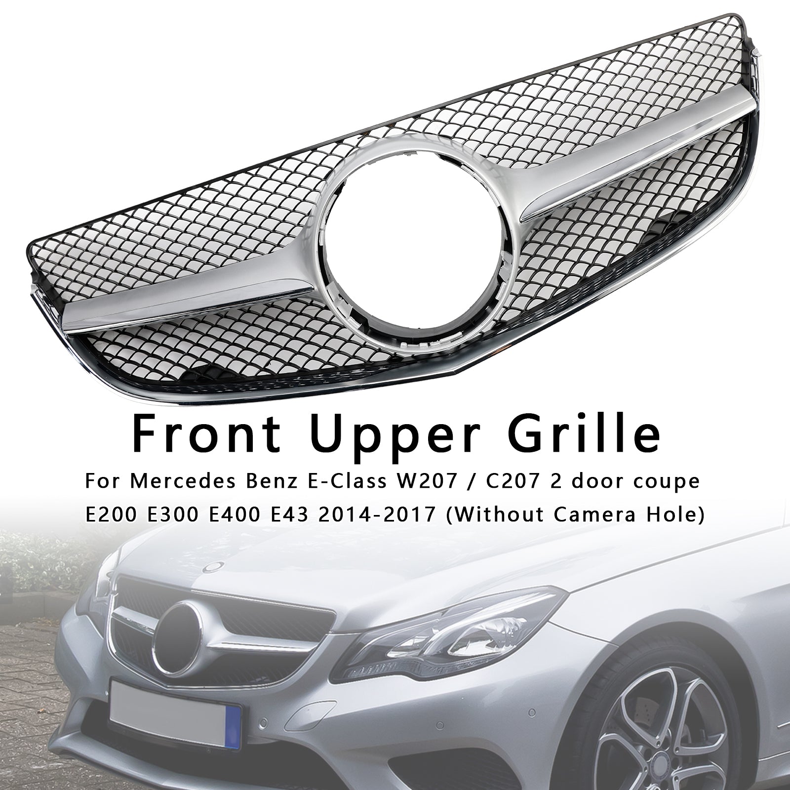 Mercedes-Benz Classe E (2014, 2015, 2016, 2017) W207 Calandre de pare-chocs avant de coupé