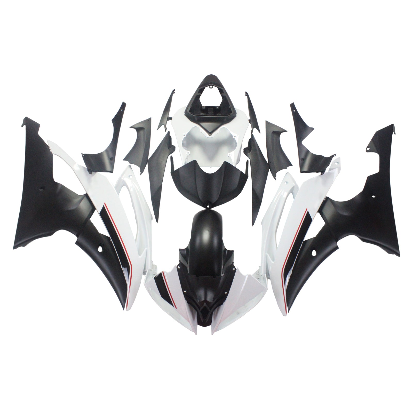 Injection Fairing Kit Bodywork Plastic ABS fit For Yamaha YZF 600 R6 2008-2016