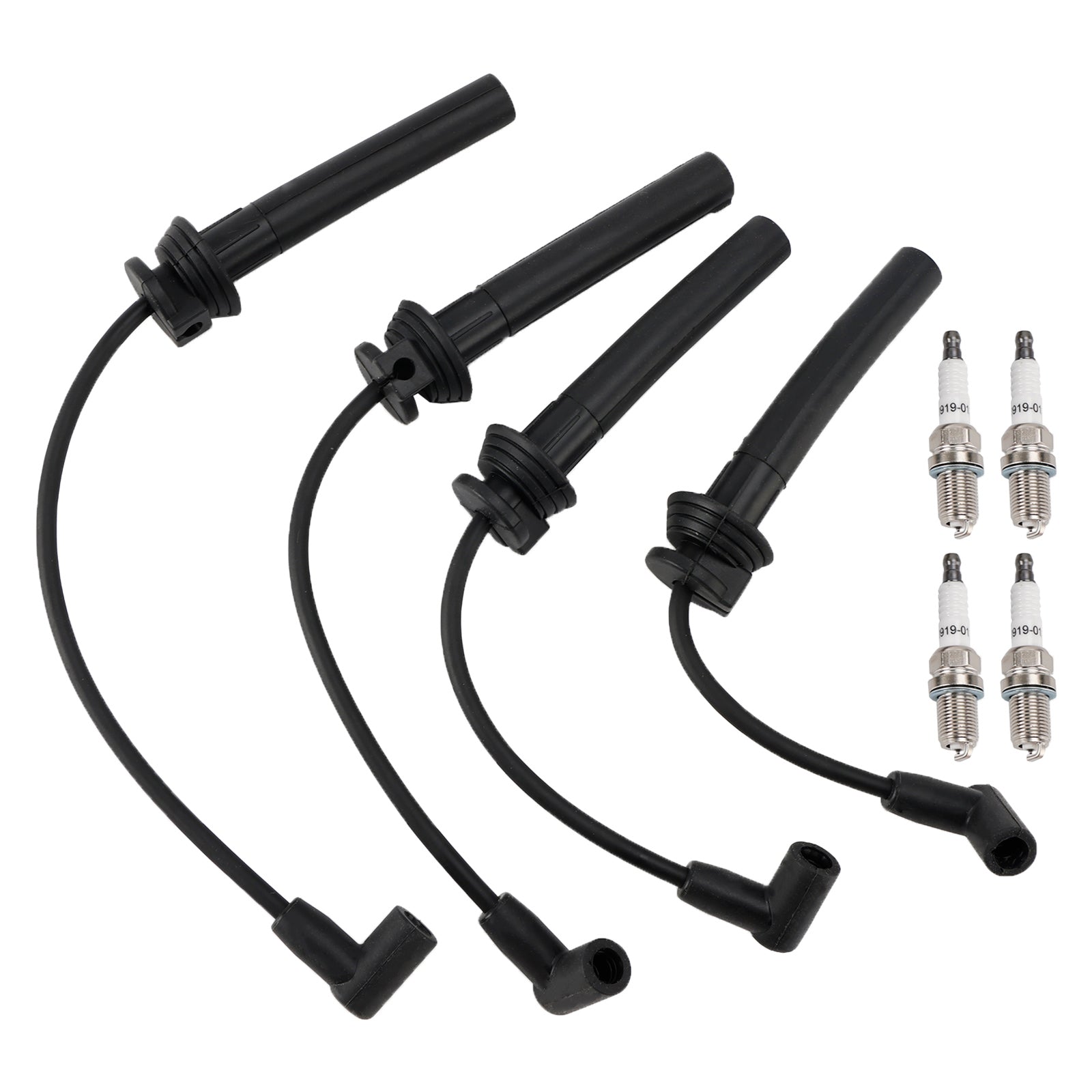 4PCS Spark Plugs Wire Set 54058 For Mini Cooper S 2002-2008-L4 1.6L