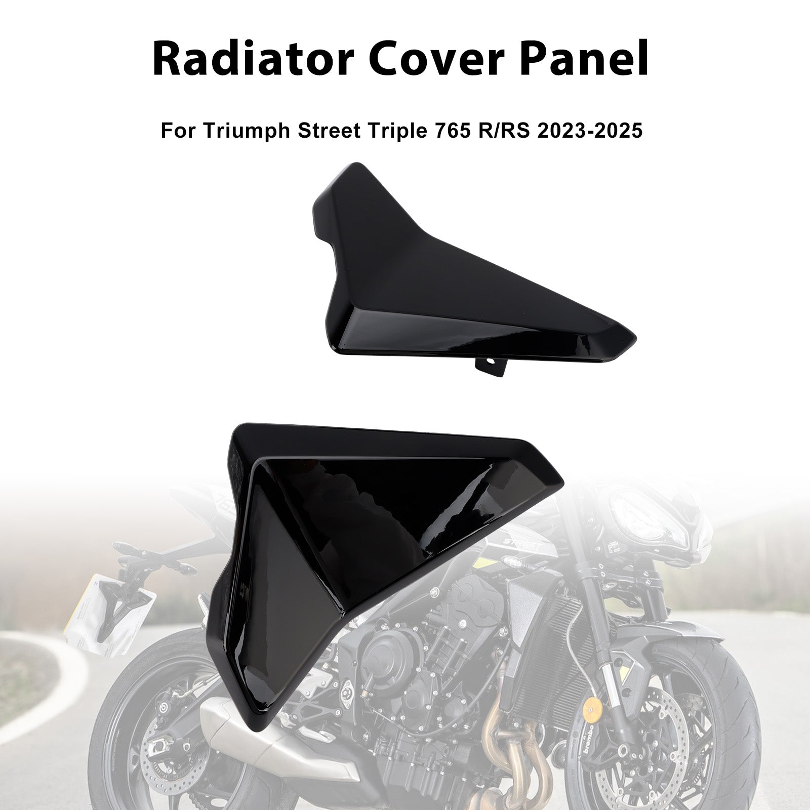 Radiator Side Cover Fairing Panels For Street Triple 765 R/RS 2023-2025
