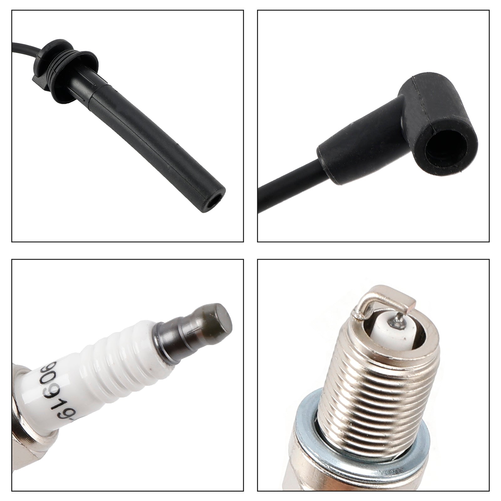 4PCS Spark Plugs Wire Set 54058 For Mini Cooper S 2002-2008-L4 1.6L