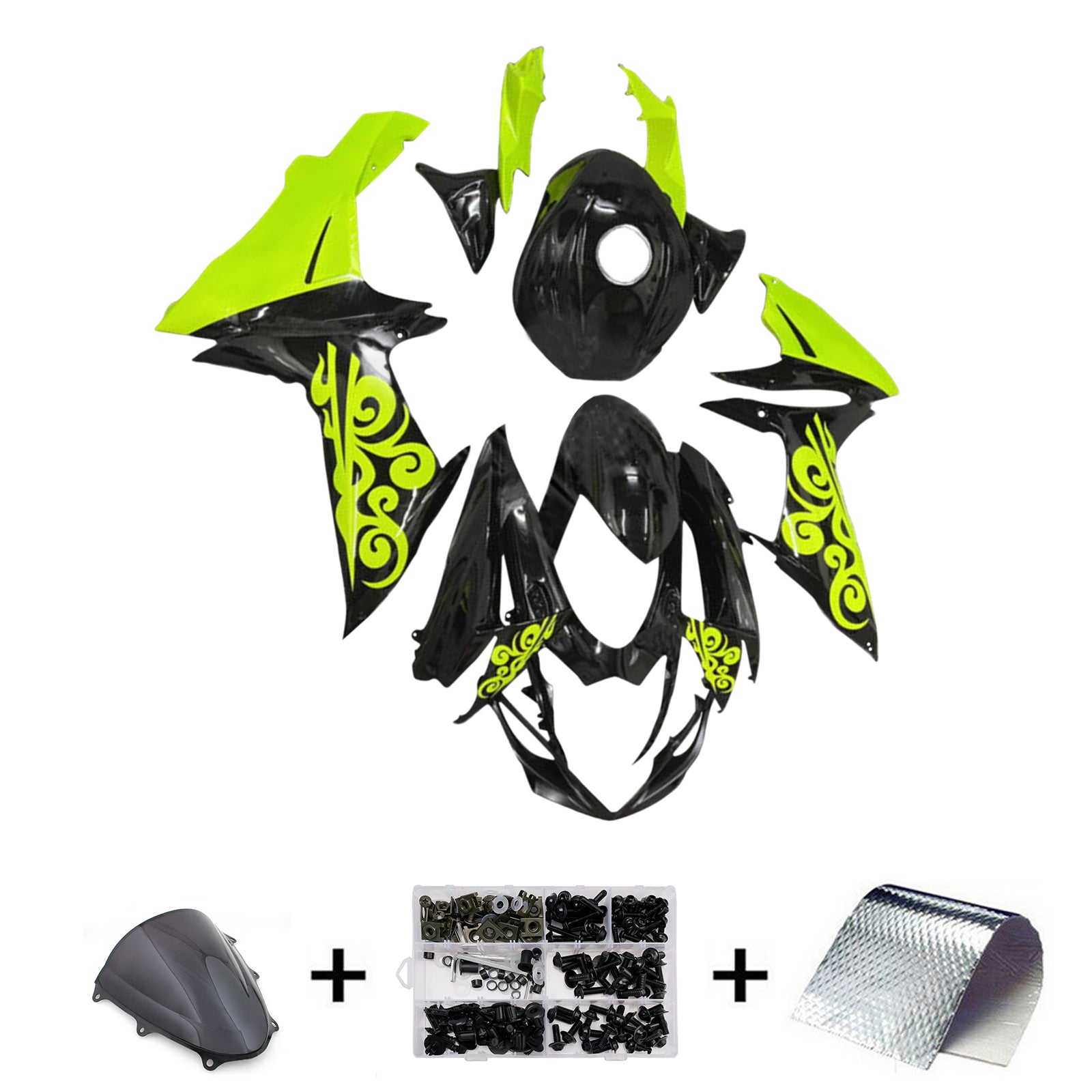 Kit de carenagem injeção Absos de plástico para Suzuki GSXR 600/750 2011-2025 K11