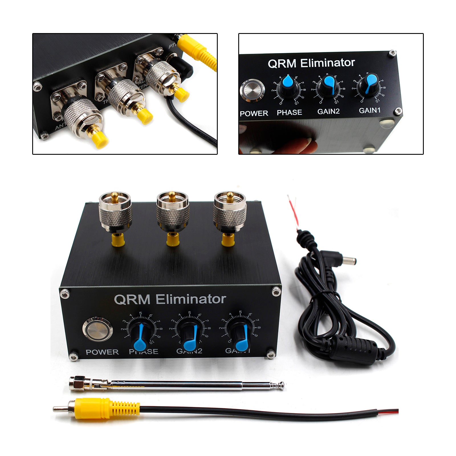 QRM Eliminator X-Phase HF-banden tweede generatie metalen behuizing (1-30 MHz)