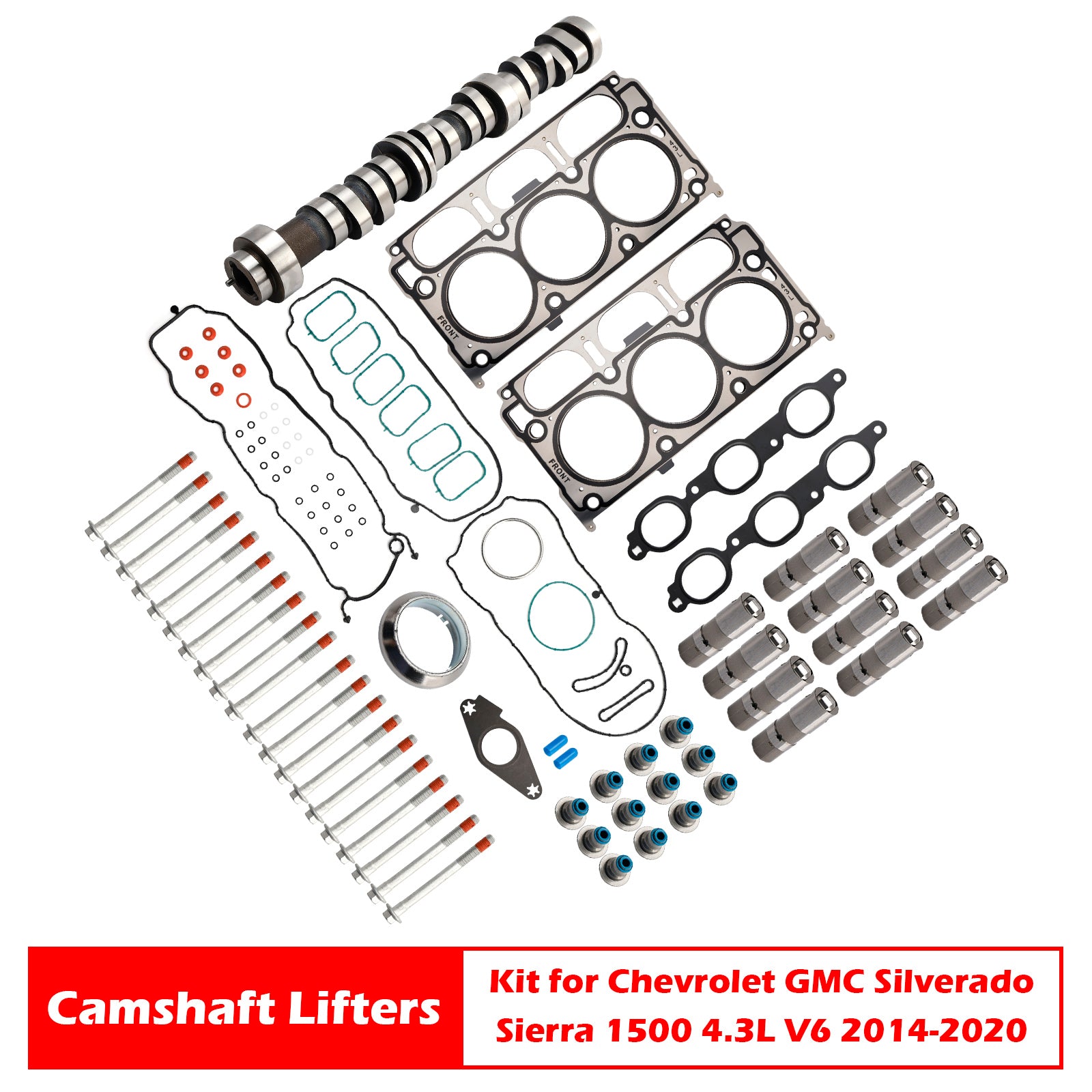 For GMC, Sierra 1500 4.3L 2014-2020 Camshaft Lifters Kit 12633773