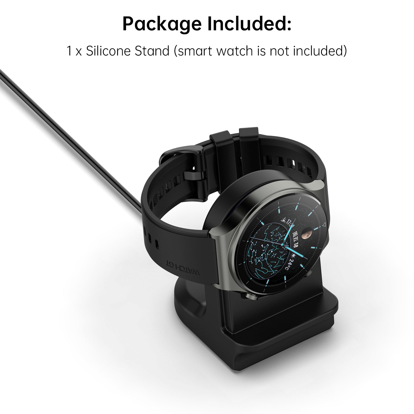 CSilicone Stand Watch Base Stand Replacement For Huawei GT Runner/GT3/3/GT2 PRO