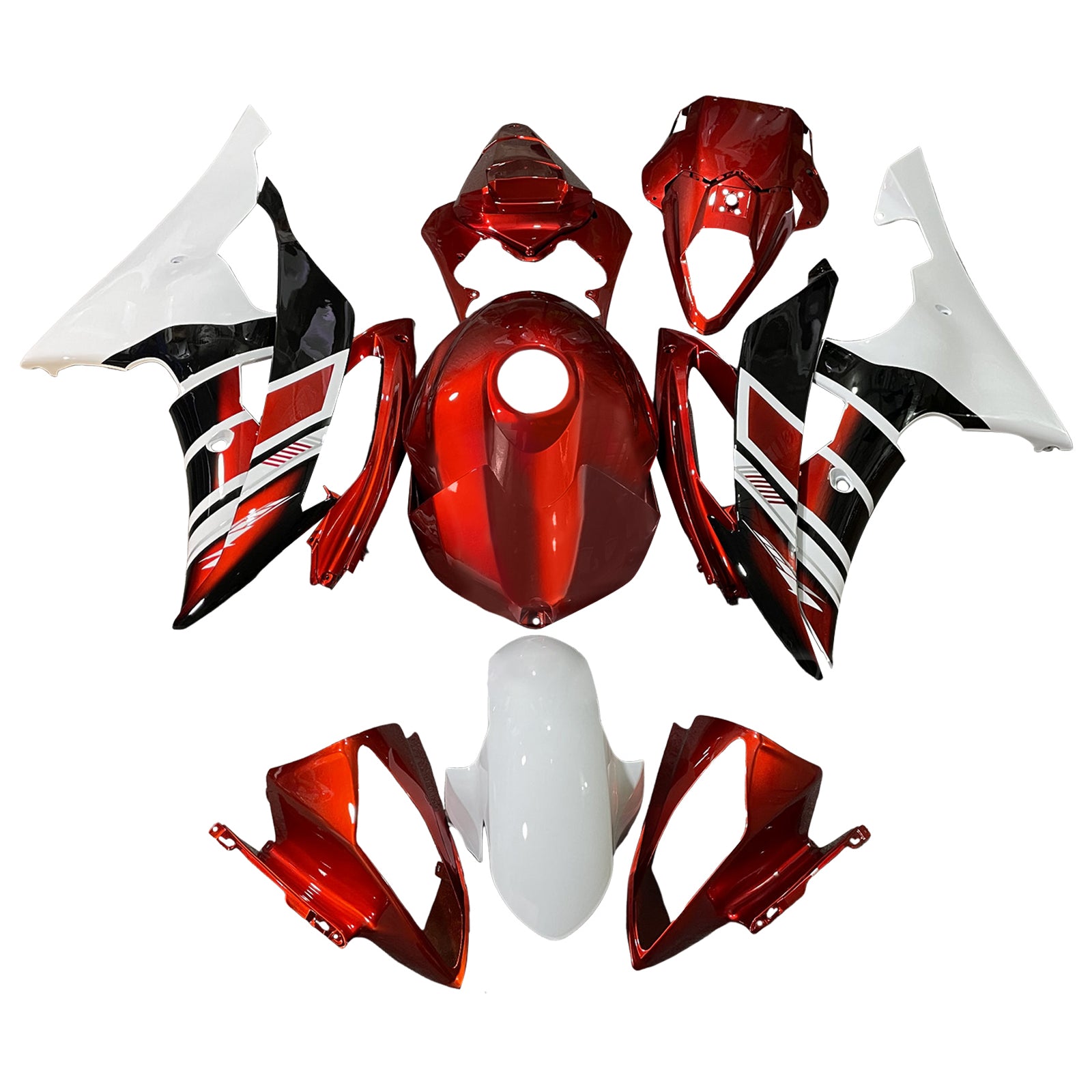 Kit de carénage d'injection carrosserie plastique ABS pour Yamaha YZFR6 YZF-R6 2008-2016