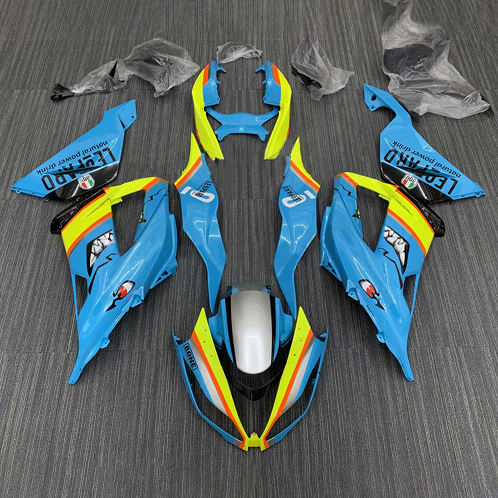 2013-2018 KAWASAKI ZX6R 636 Kit de carénage Bodywork Plastic Abs