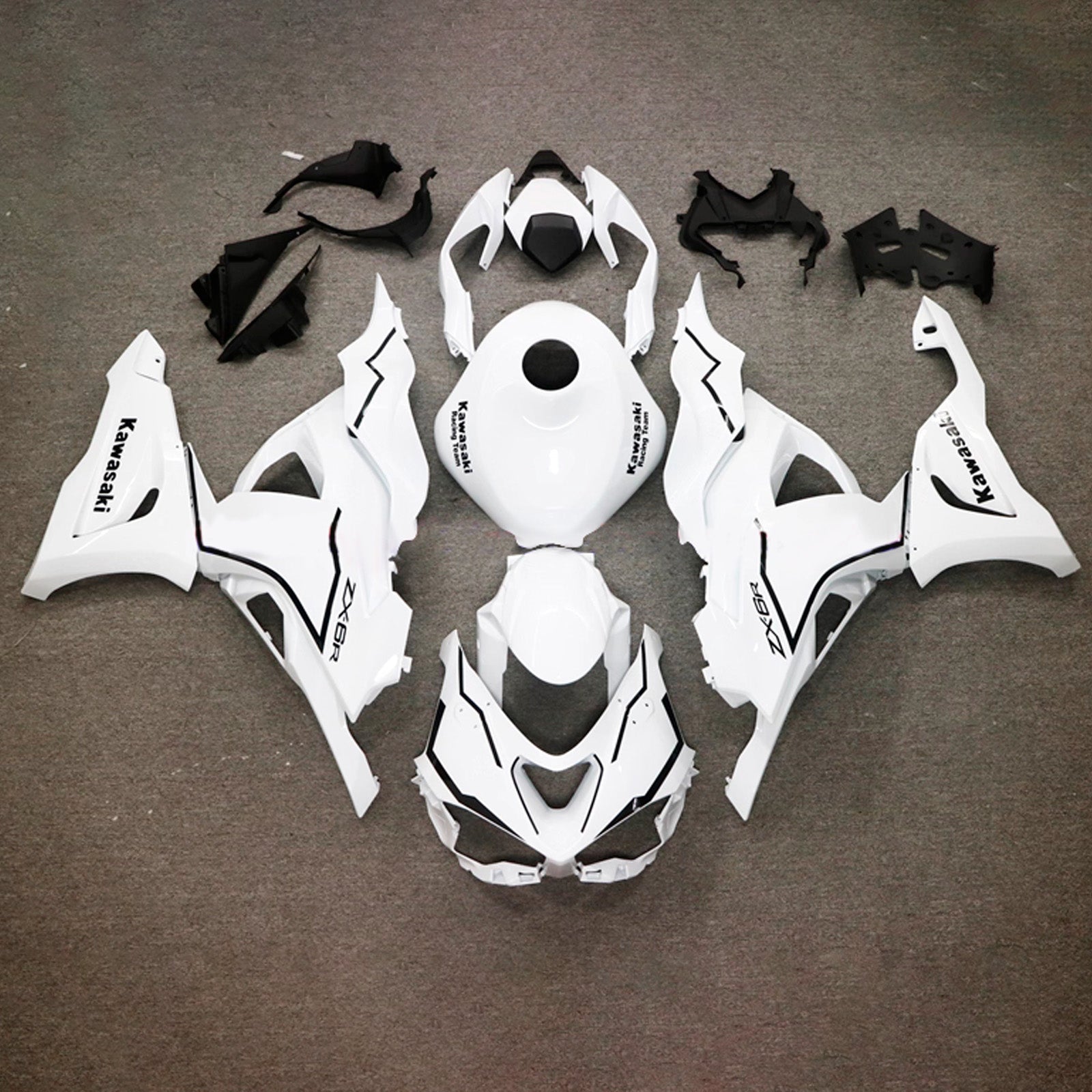 Kit carenatura iniezione carrozzeria in plastica ABS adatta per Kawasaki ZX-6R 2024-2025