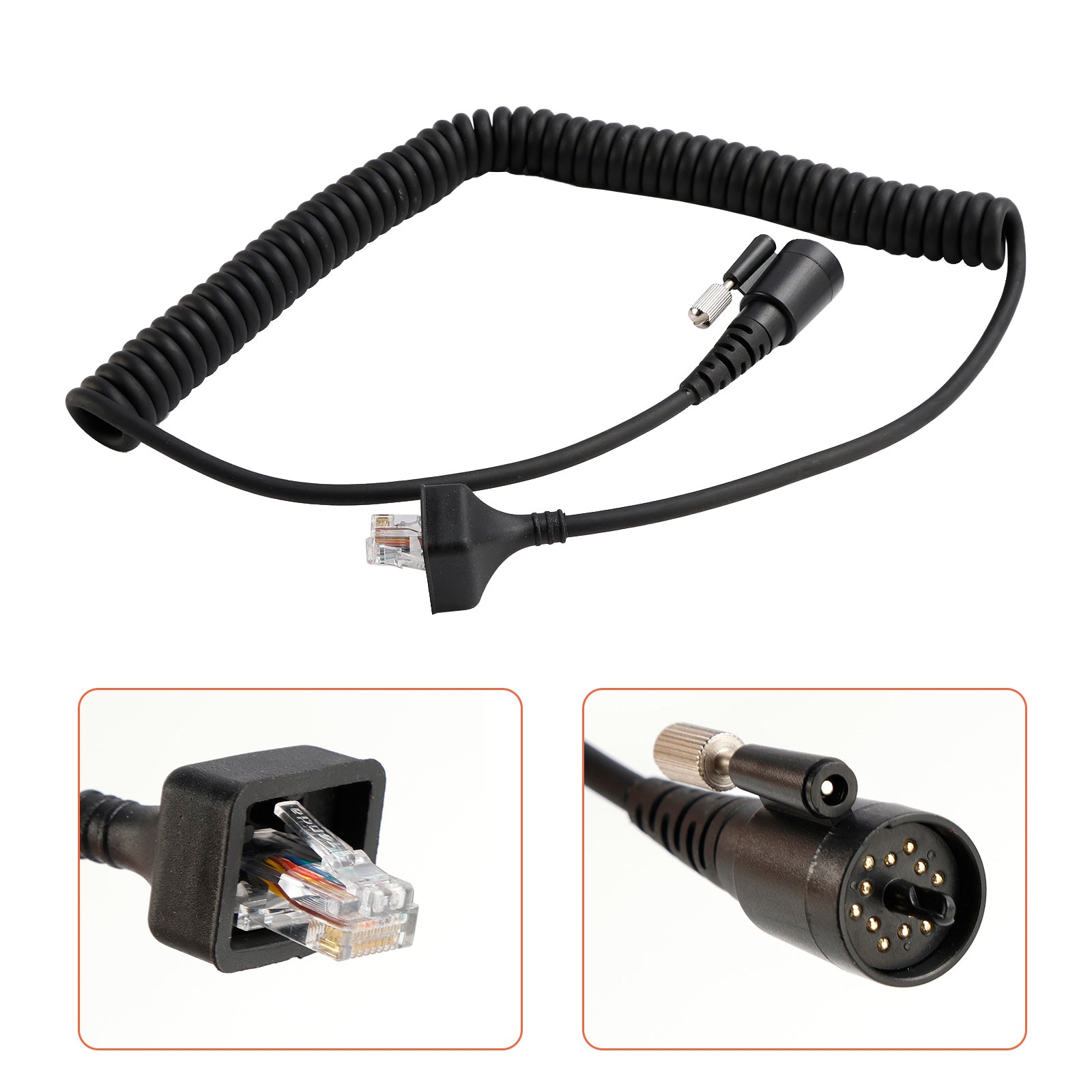 KMC27 Microphone Handmikrofonkabel för Kenwood TK-690 TK-790 TK-890 TK-5710