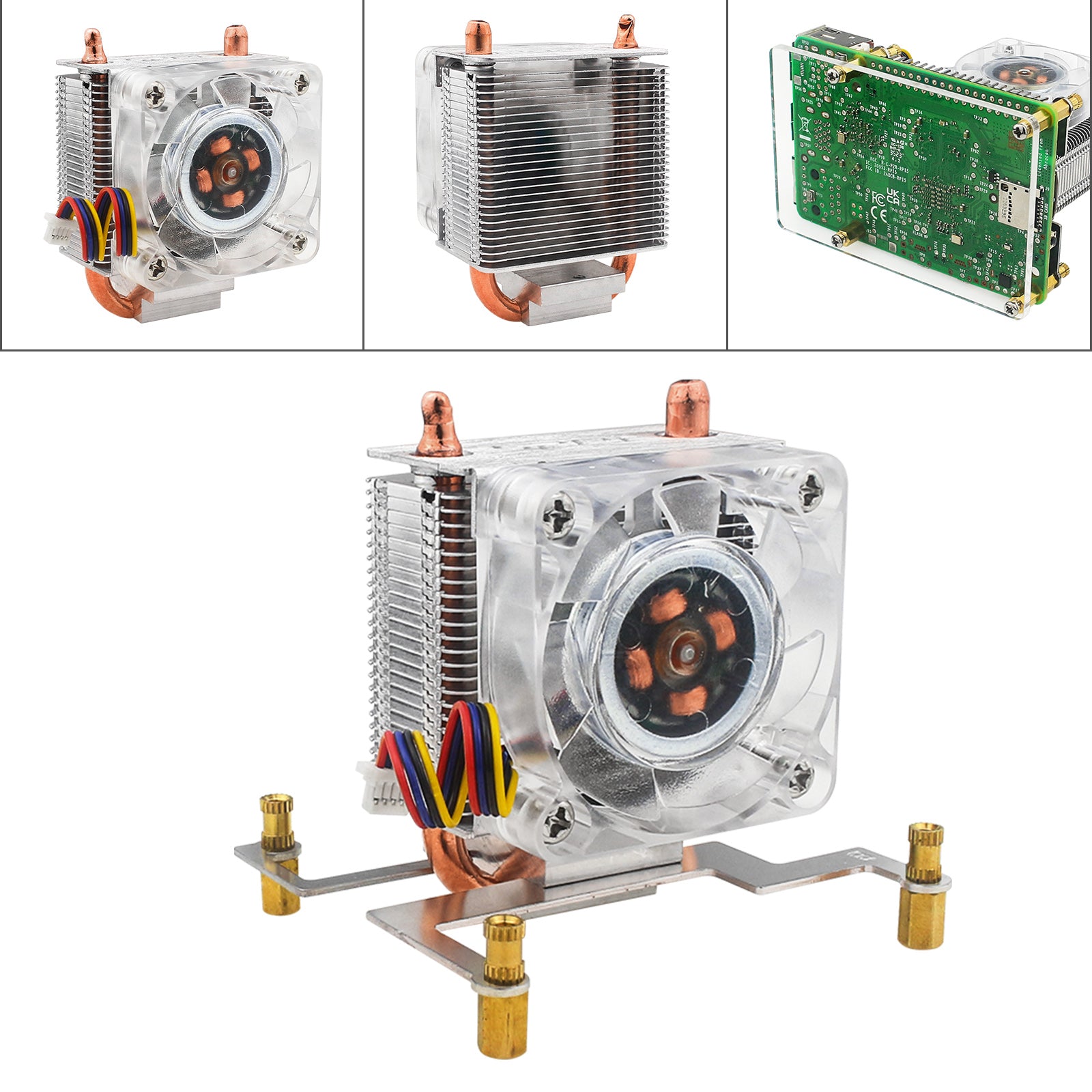 Raspberry Pi 5B Tower Fan Raspberry Ice Tower Radiator PI5 Ice Cooling Radiator