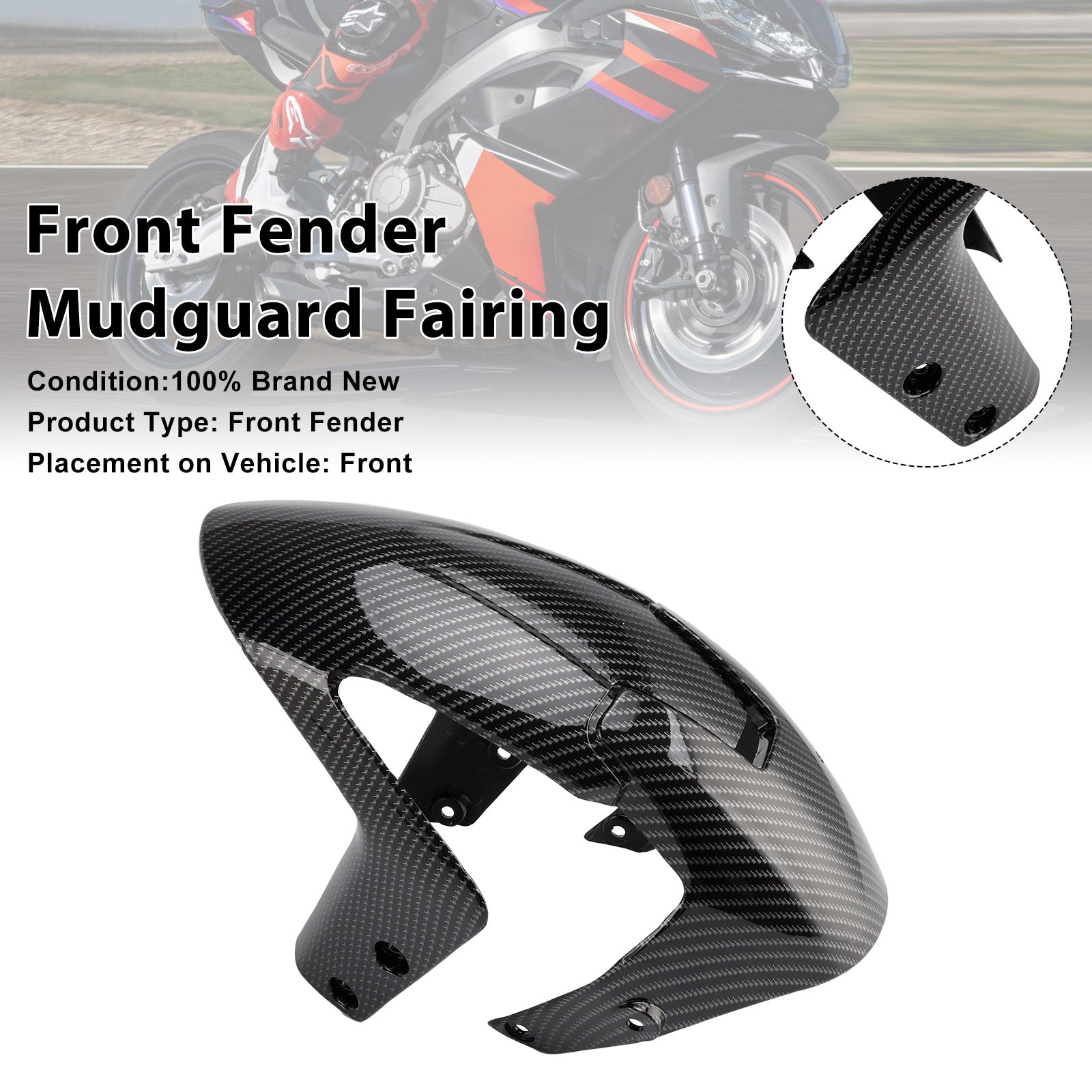 2024-2025 Aprilia RS457 RS 457 guardabarros delantero carenado