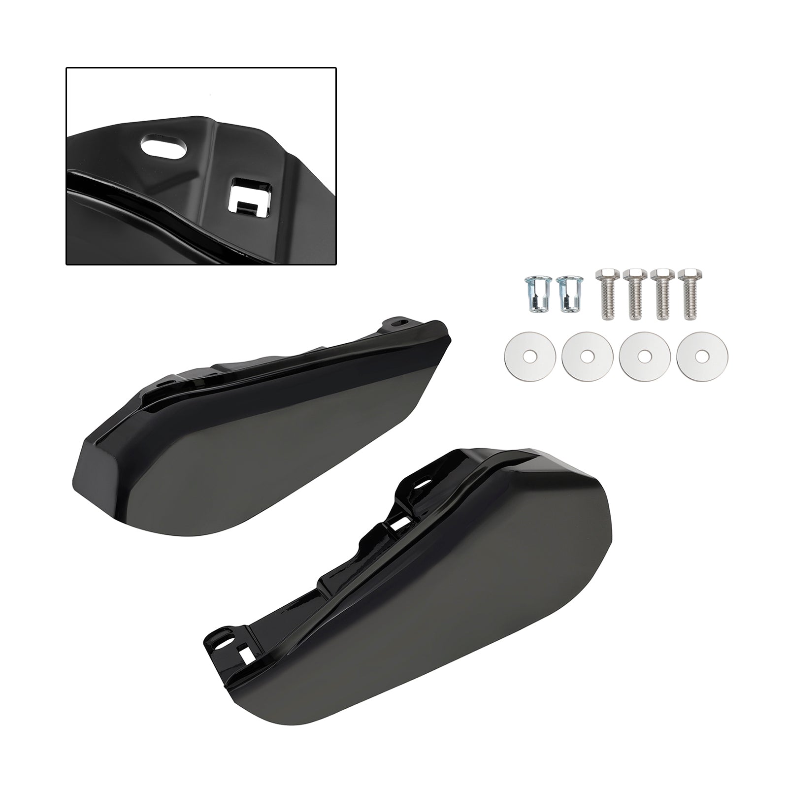 2023-2024 Touring CVO Street Glide Road Glide Defletor de calor de ar no meio da estrutura