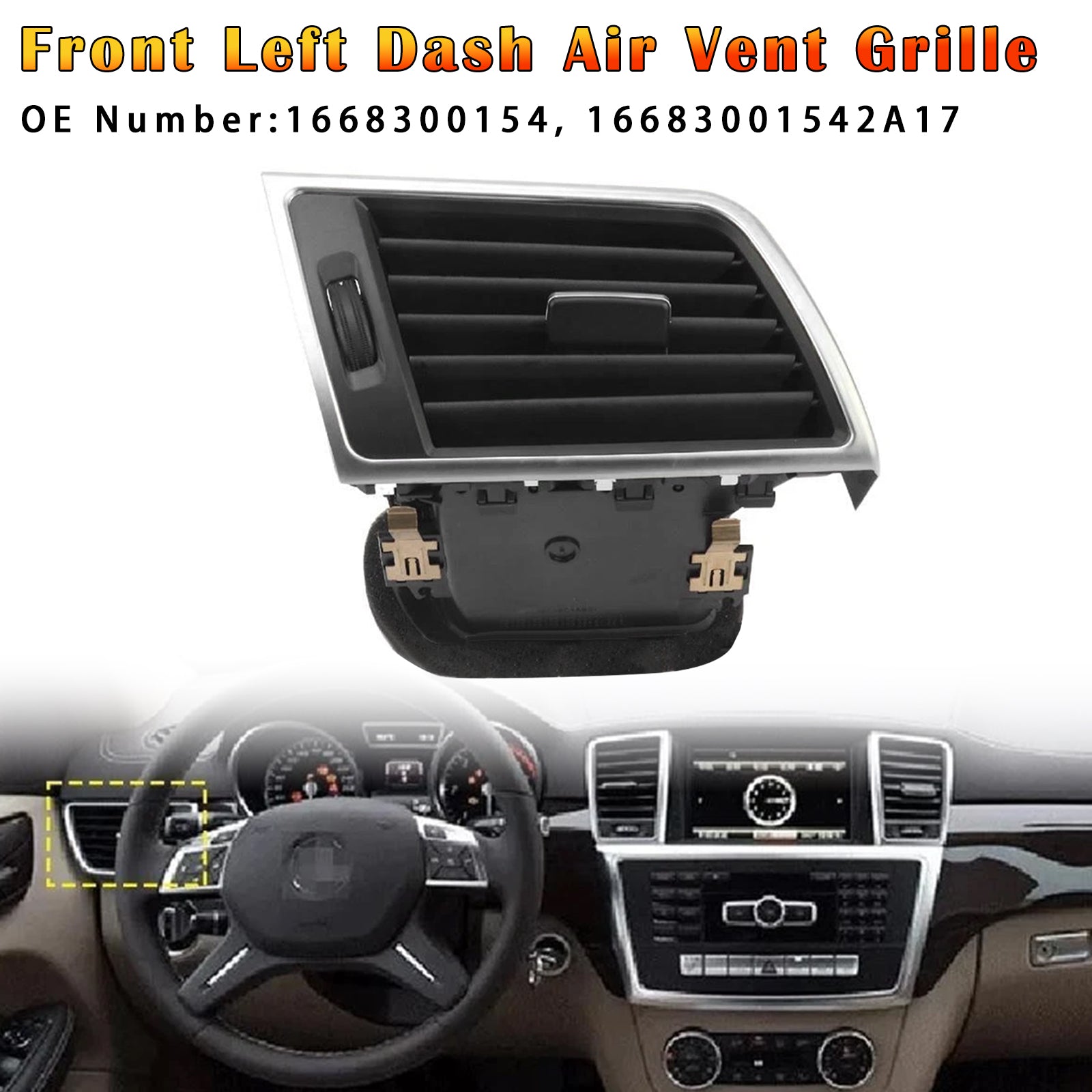 Front Left Dash Air Vent Grille For Benz W166 X166 GL450 ML400 2012-2015