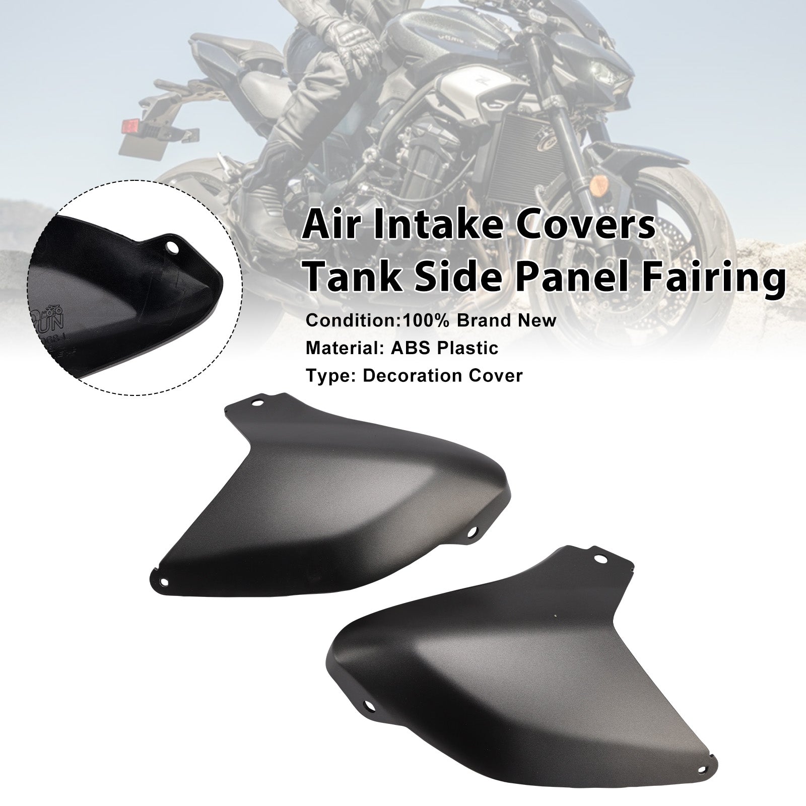 Air Intake Covers Tank Side Panel Fairing For Kawasaki Z900 2025-2026