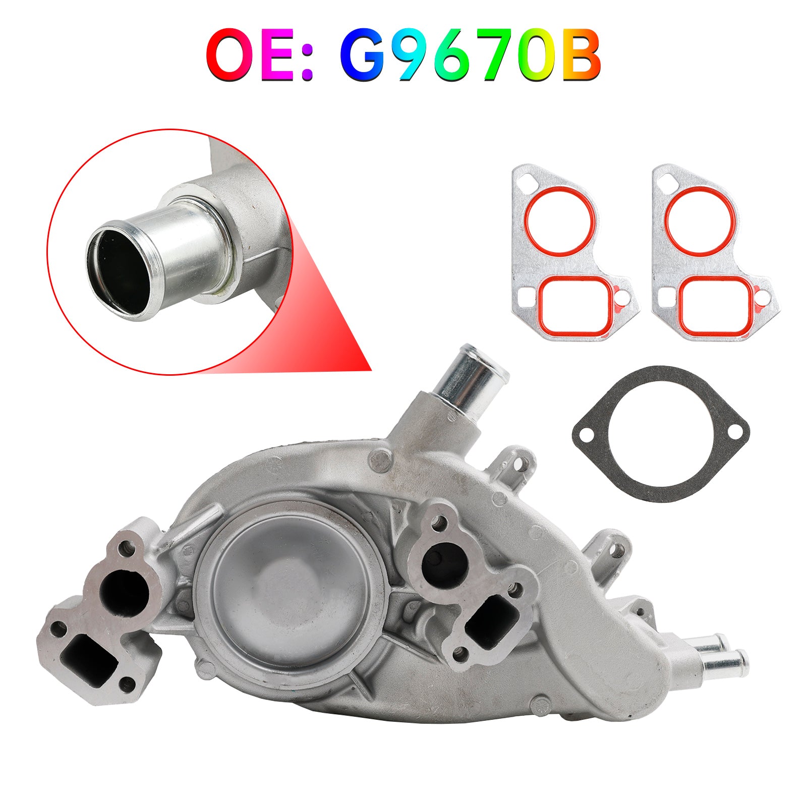 2007-2019 Chevrolet Vortec 4.8L 5.3L 6.0L G9670B mechanische waterpomp