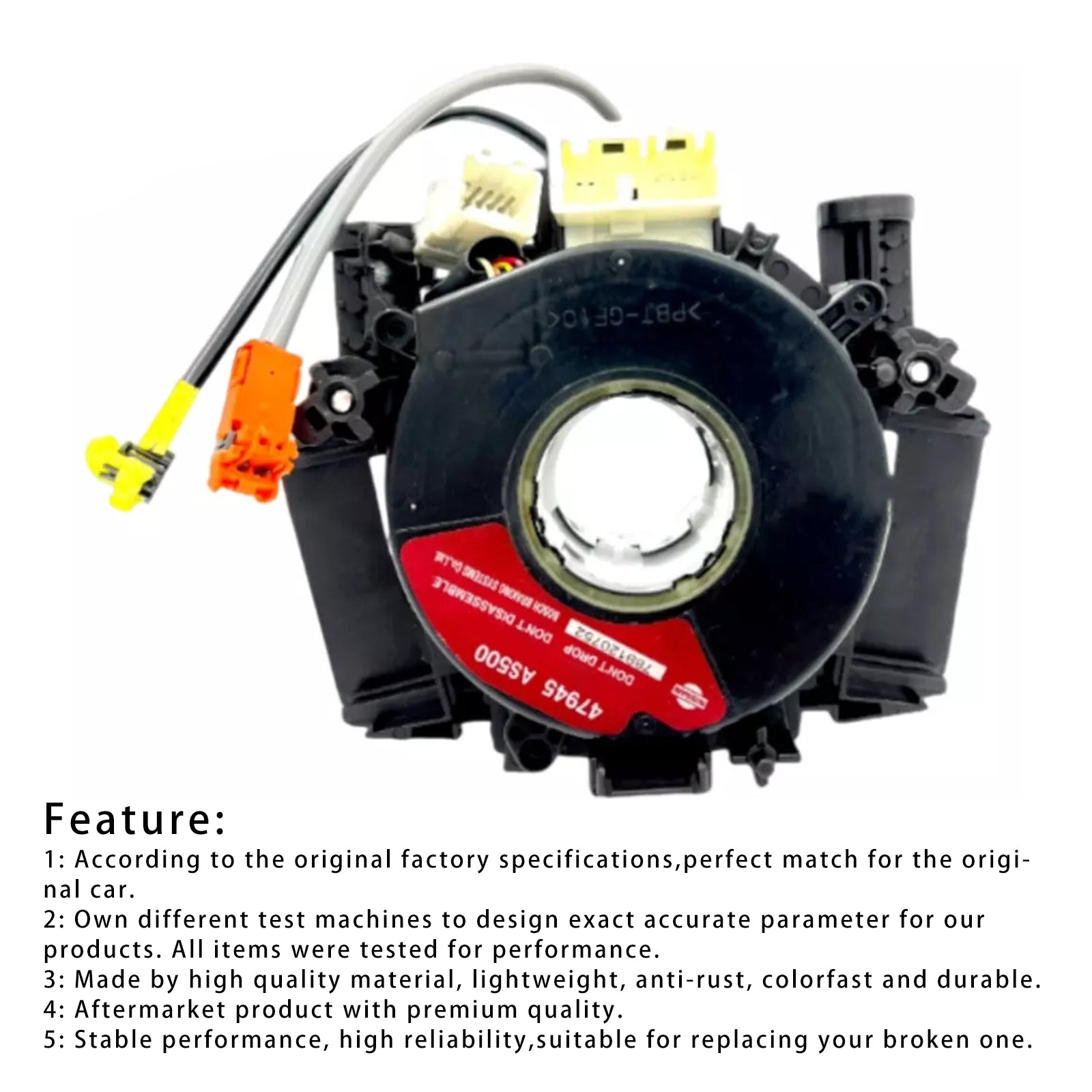 2003-2007 Nissan Murano Clock Spring+Steering Angle Sensor Assembly 47945-AS500 47945AS500