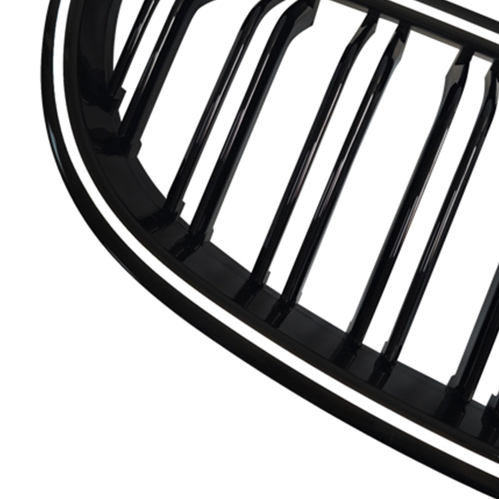 2004-2009 For BMW 5 Series Sedan E60 520i 523i 525i 528i 530i 535i 540i 545i 550i 2PCS Glossy Black Front Sport Kidney Grille