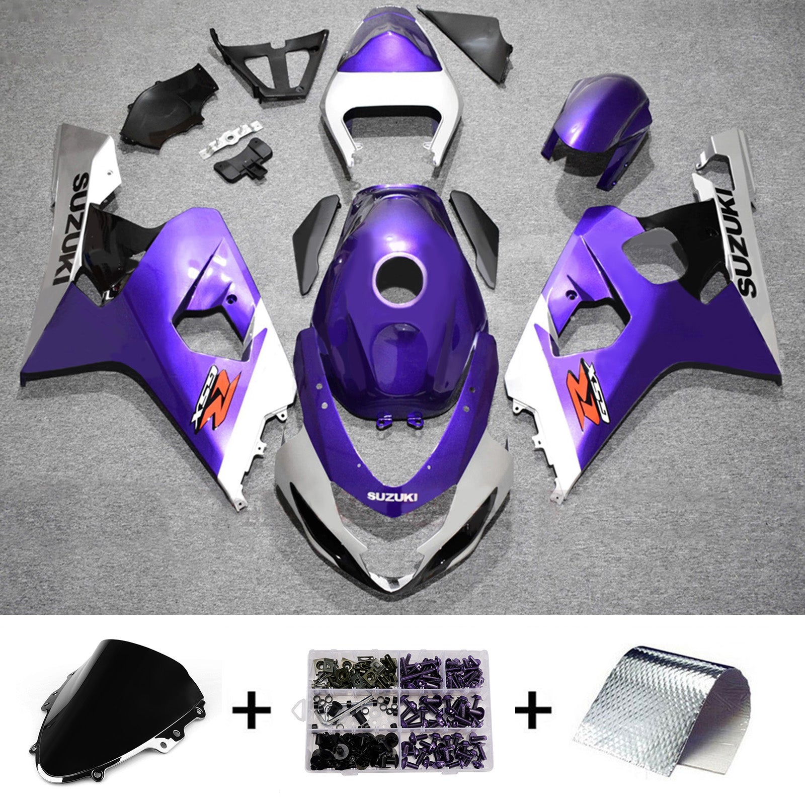 Injection Fairing Kit Bodywork Plastic ABS For Suzuki GSXR 600/750 2004-2005 K4