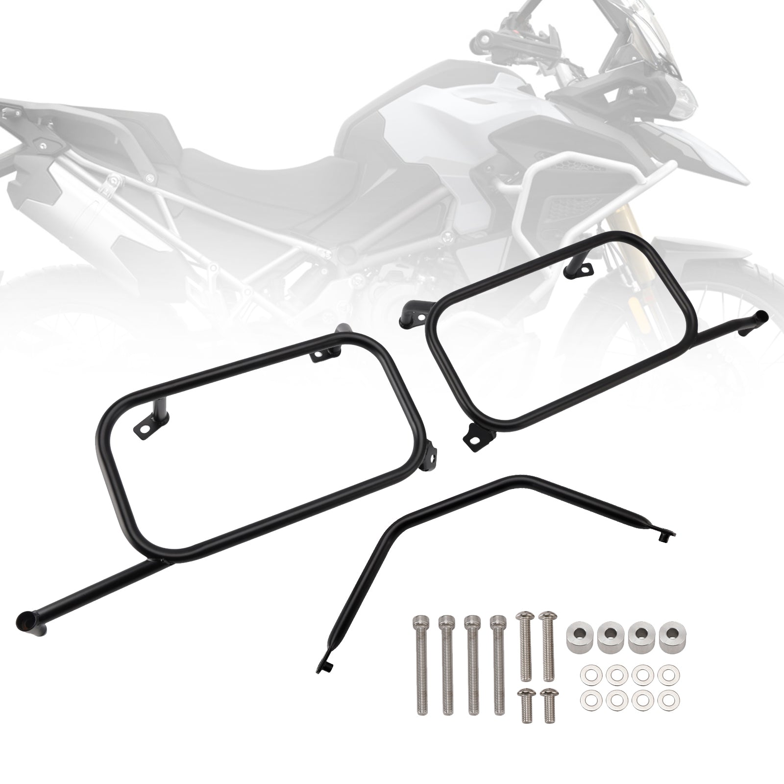 Soporte de montaje para alforja lateral izquierda, color negro, para Tiger 1200 2024-2025&Bien