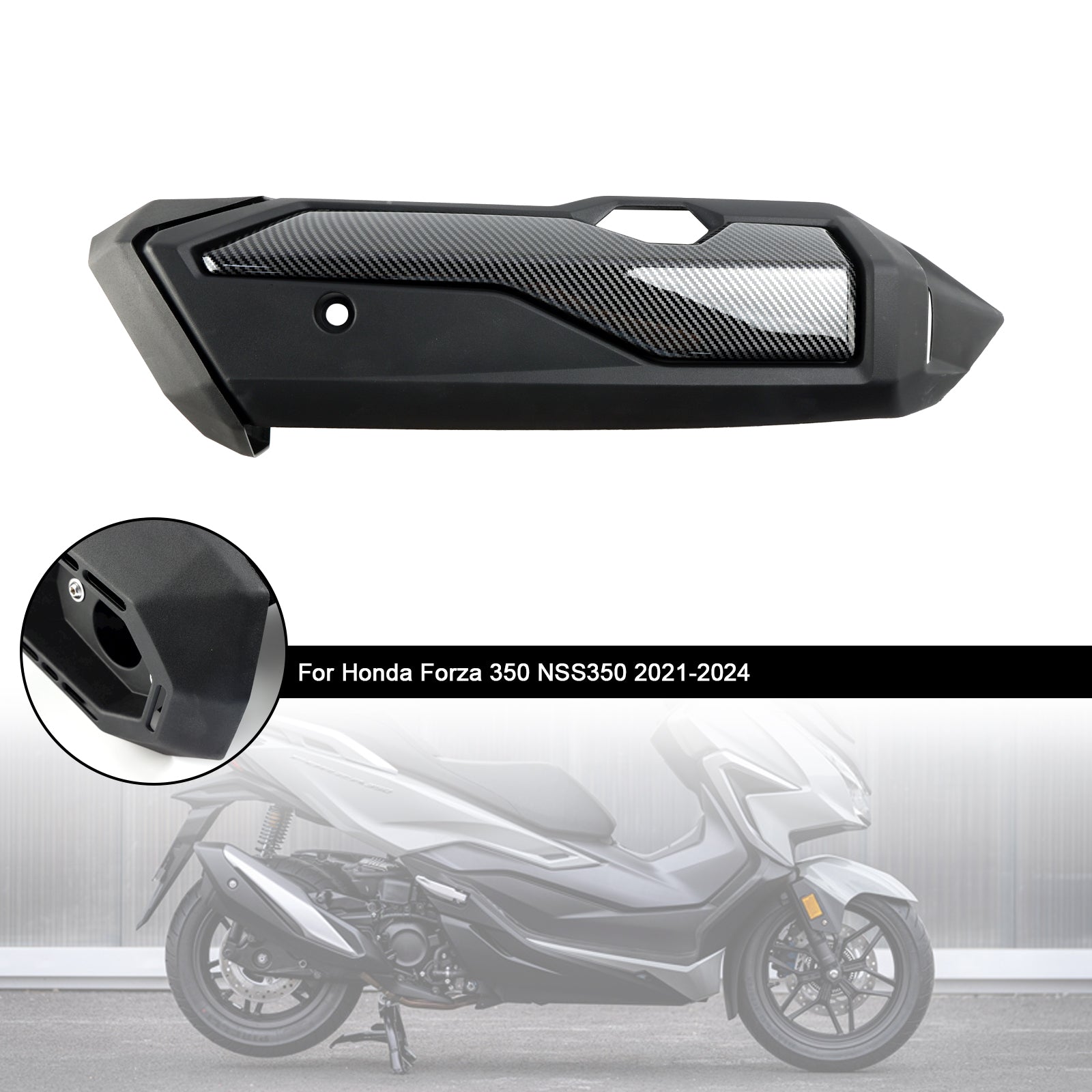 2021-2024 Honda Forza 350 NSS350 Uitlaatpijp Hitteschild Cover Shell