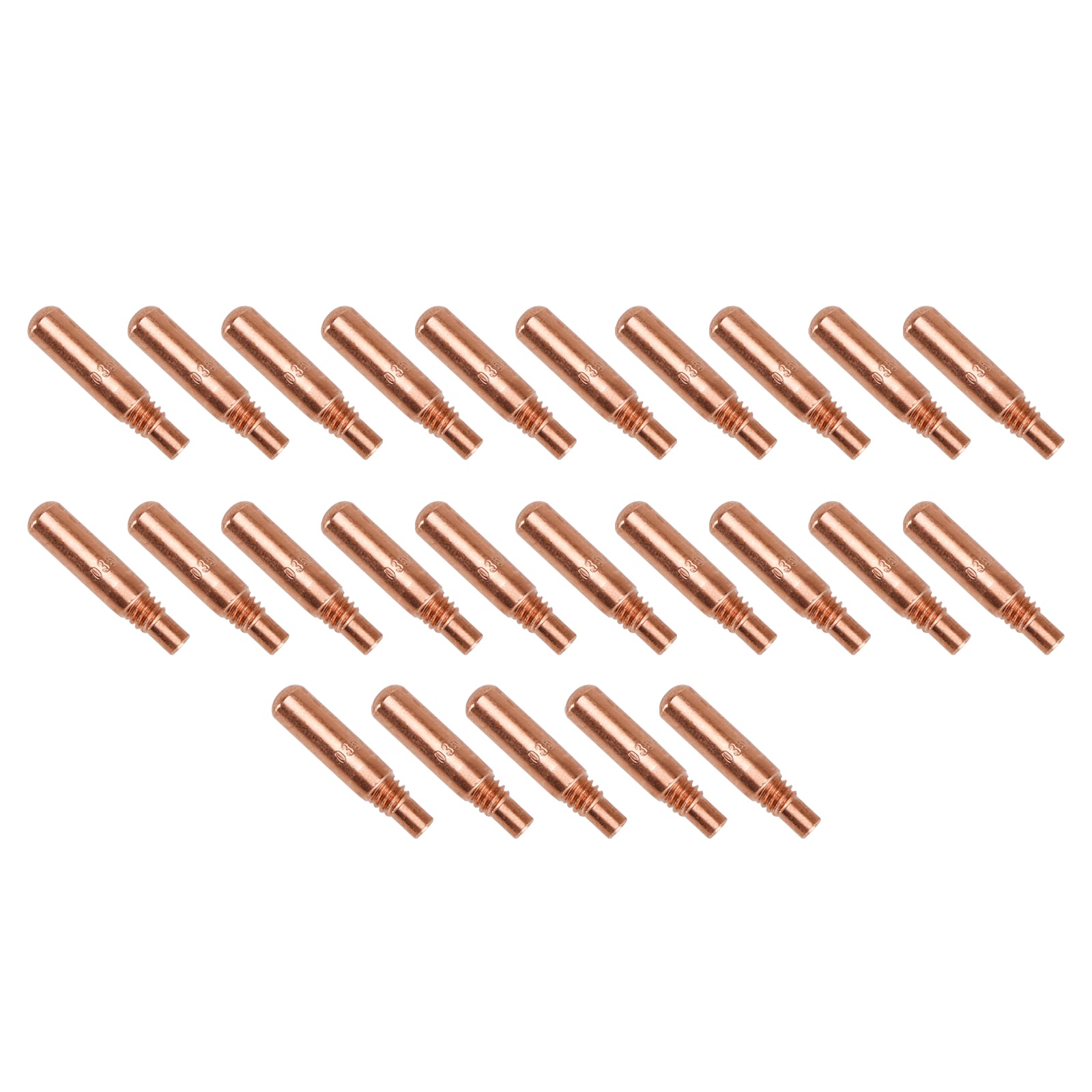 25 stuks.035" Contactpunten voor Miller MDX Acculock Multimatic T-M035