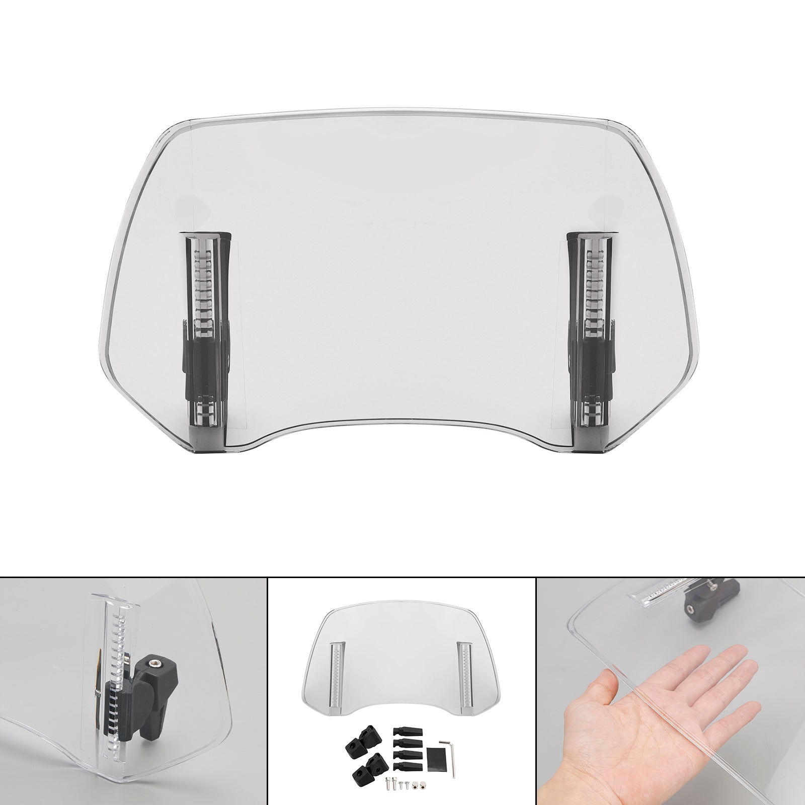 Universele verstelbare voorruitclip op windschermdeflectorverlengingsspoiler