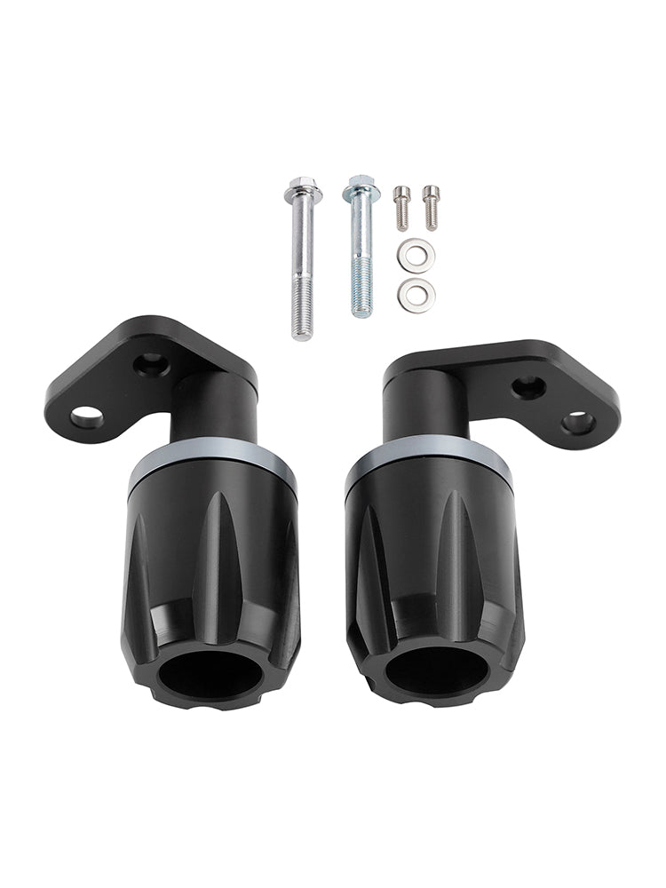 2024-2025 Kawasaki Zx-6R Zx 6R Cnc Anti-Crash Frame Sliders Protector Black Black