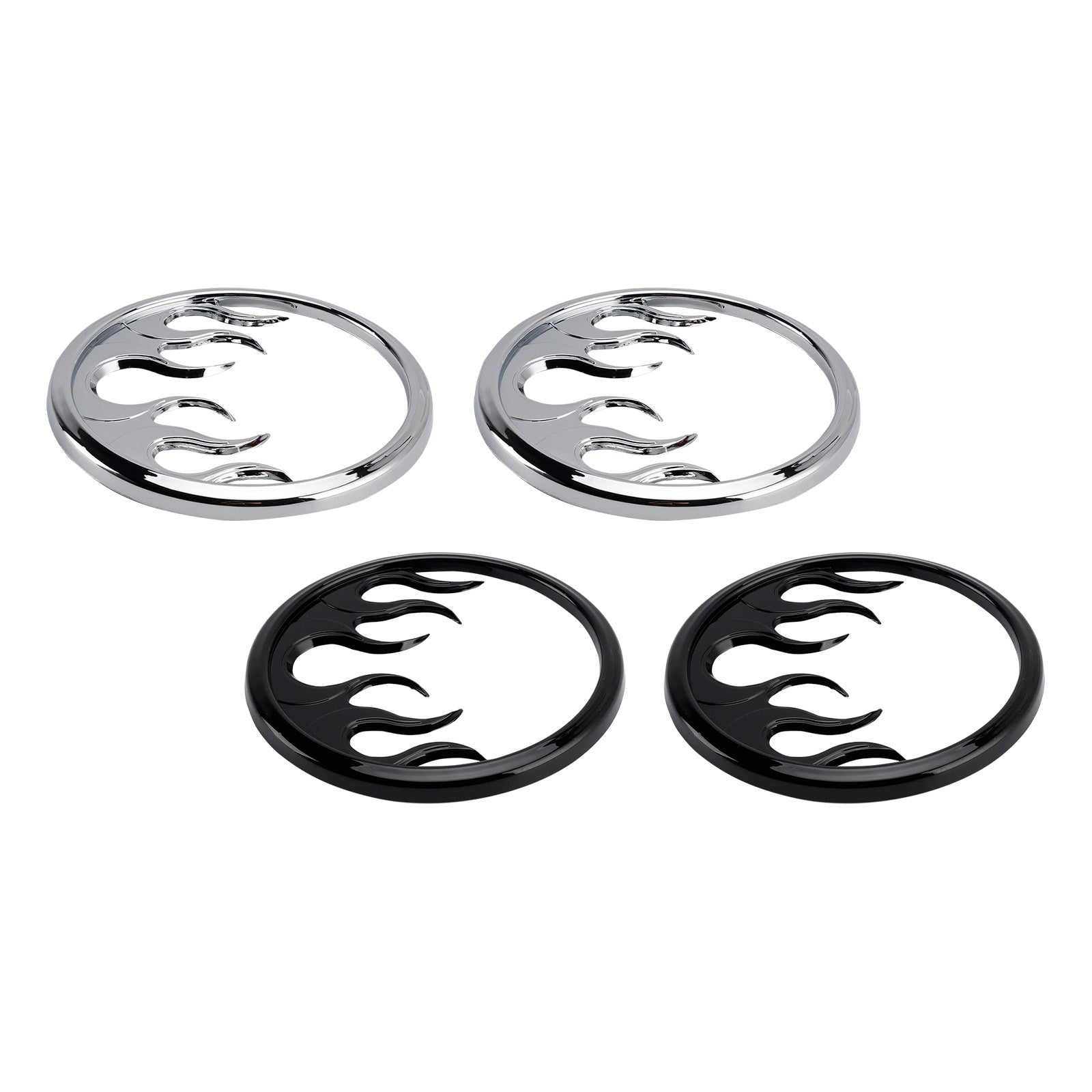 Flame Speaker Grills Accent Trim Cover For Touring Electra Glide Ultra Classic