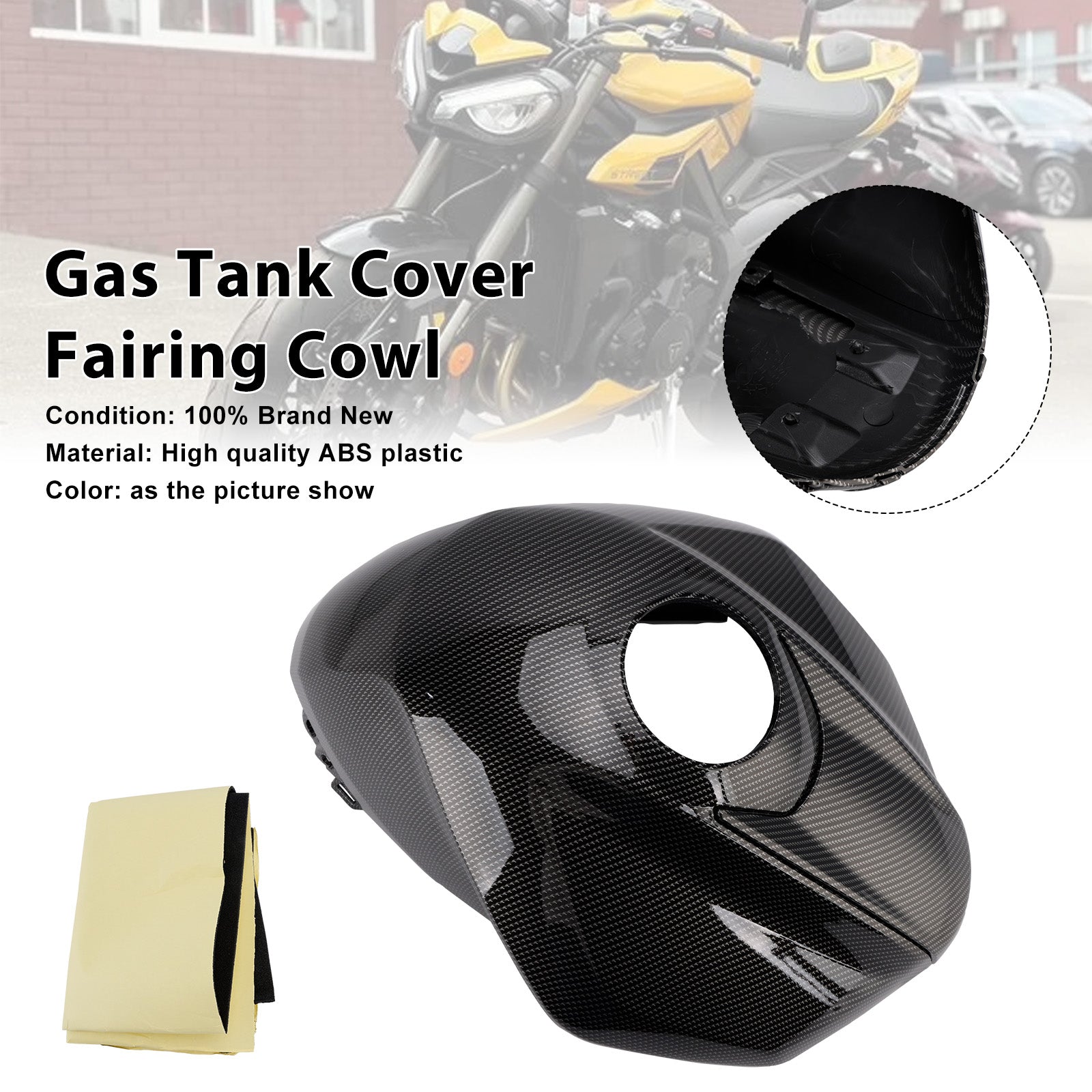 2023-2025 Street Triple 765 R/RS Gas Tank Cover Trim Fairing Cowl
