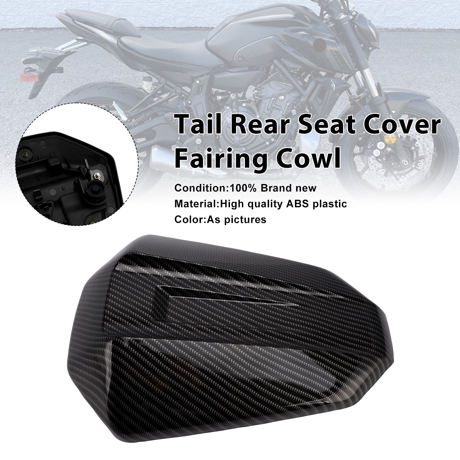 2025-2026 Yamaha MT-07 MT07 Tail Rear Seat Cover Fairing Cowl