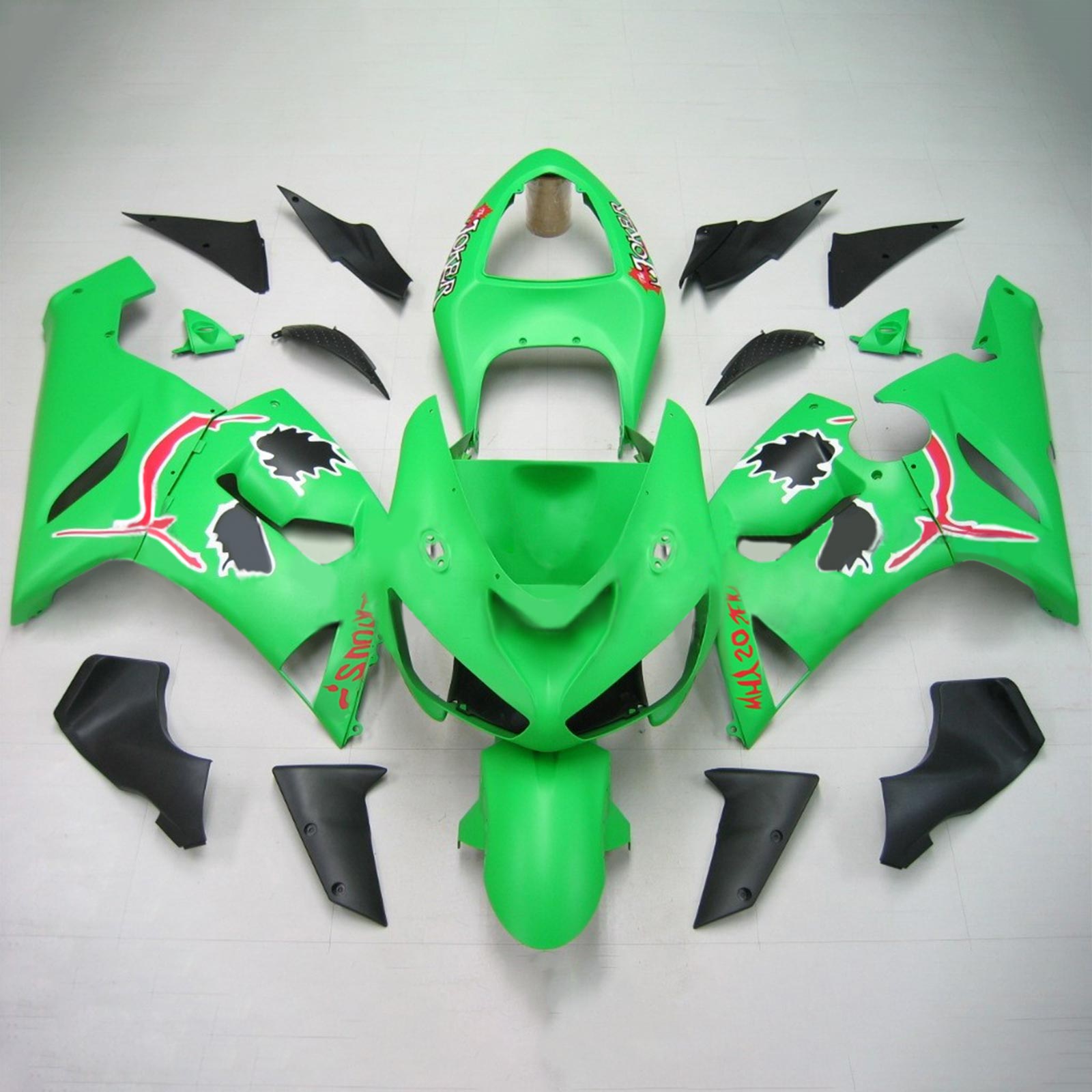 2005-2006 KAWASAKI ZX6R 636 AMOTOPART INJEKTION FAIRING KIT BOODYWORK ABS #114