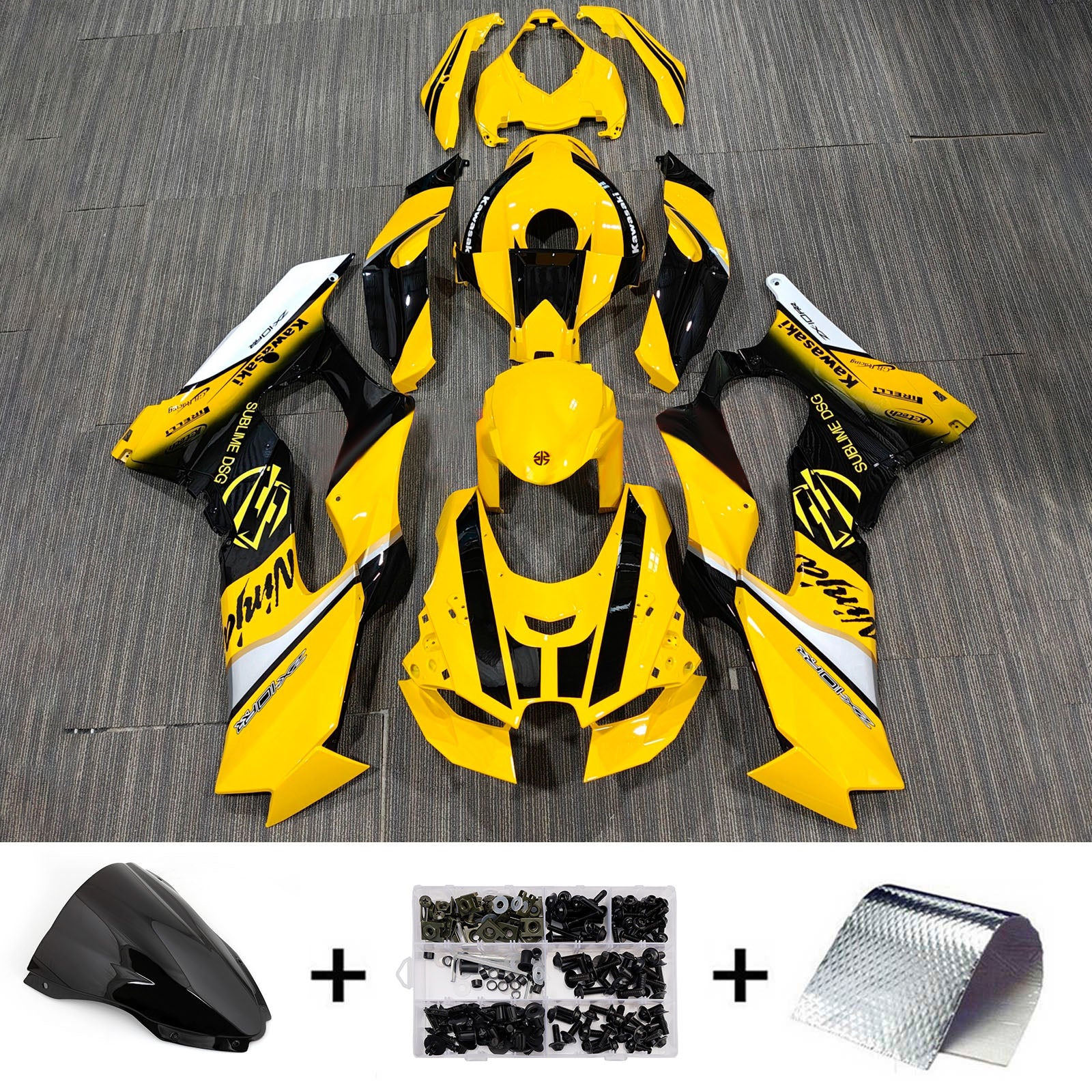 Kit carenatura iniezione Carrozzeria ABS adatto per Kawasaki ZX-10R ZX-10RR 2021-2025