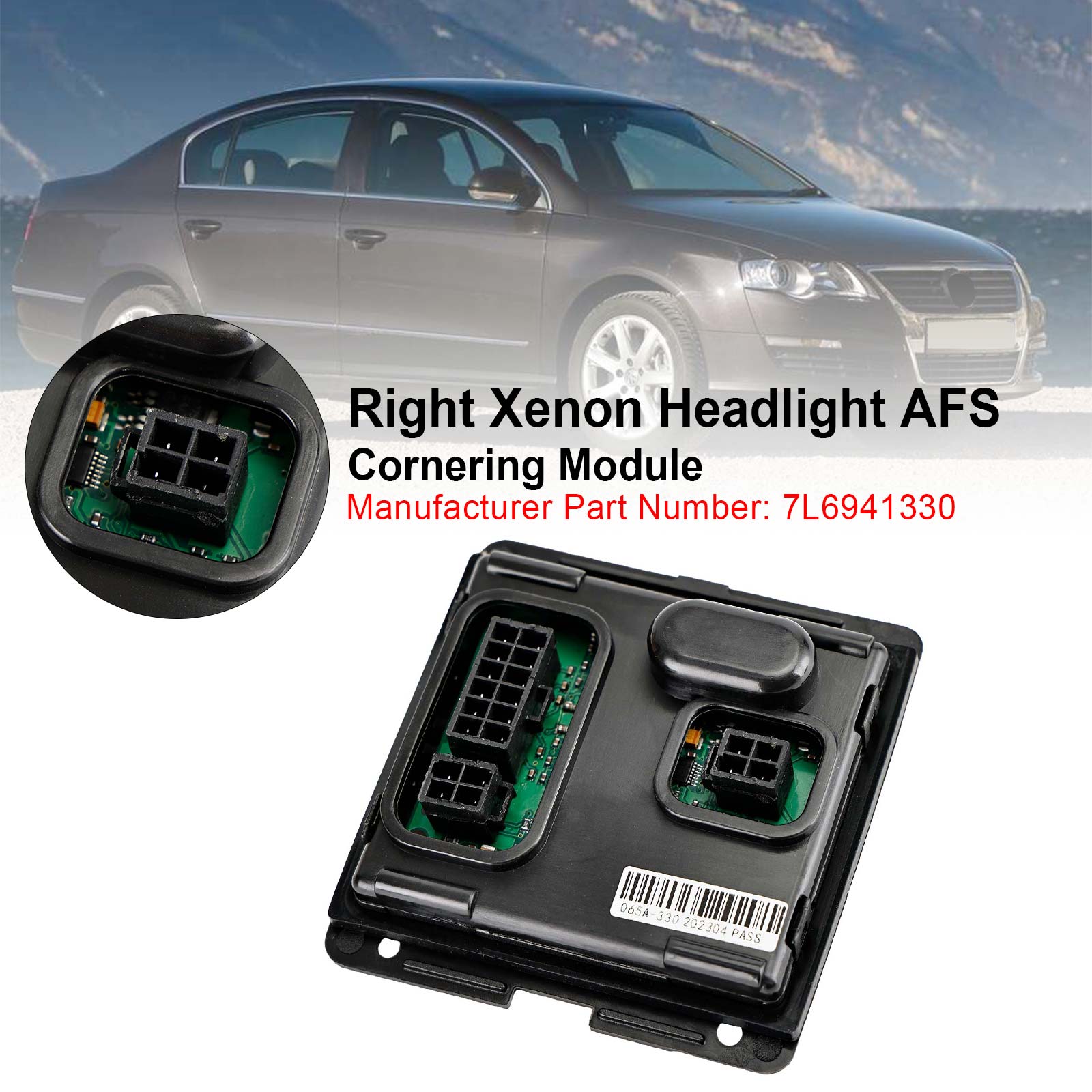 Höger Xenon -strålkastare AFS -kurvmodul 7L6941330 för VW Passat