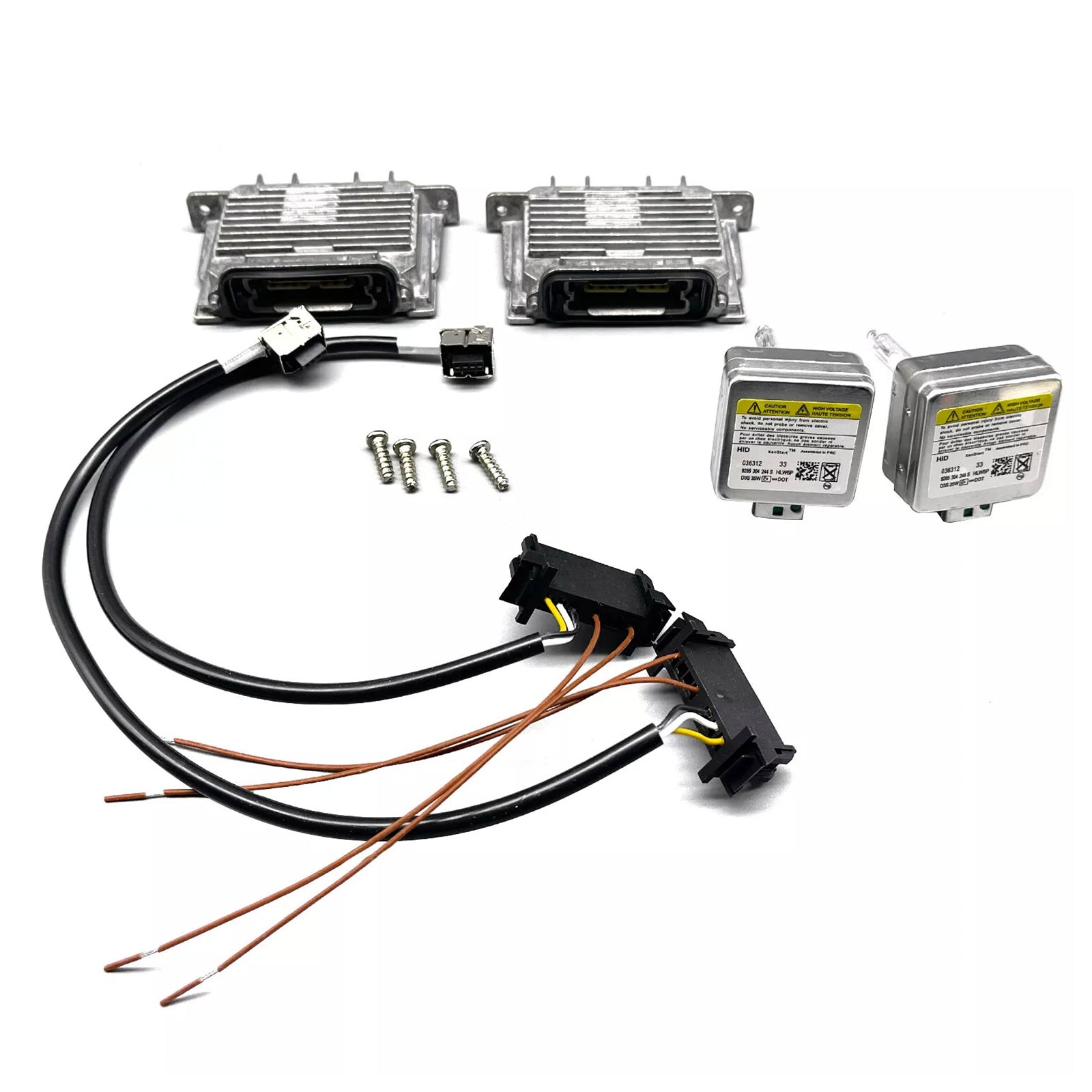 2013-2016 xenonstrålkastare för: GMC Acadia 2x xenonballast & HID D3S-lampa, kabelsats, styrenhet 13503432