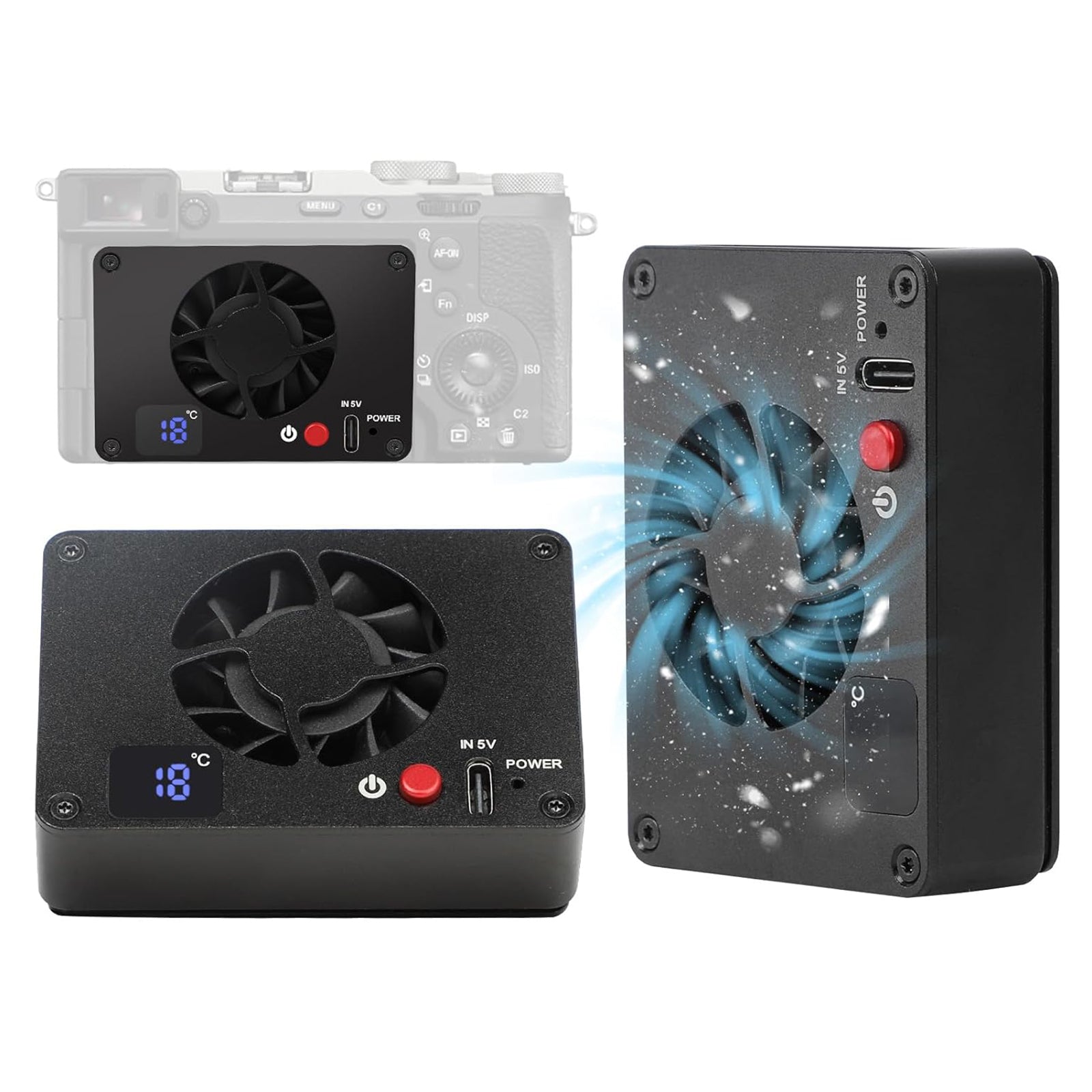 Kylkamera Kamera Radiator Temperaturkontroll Skärm Display Camera Live Radiator