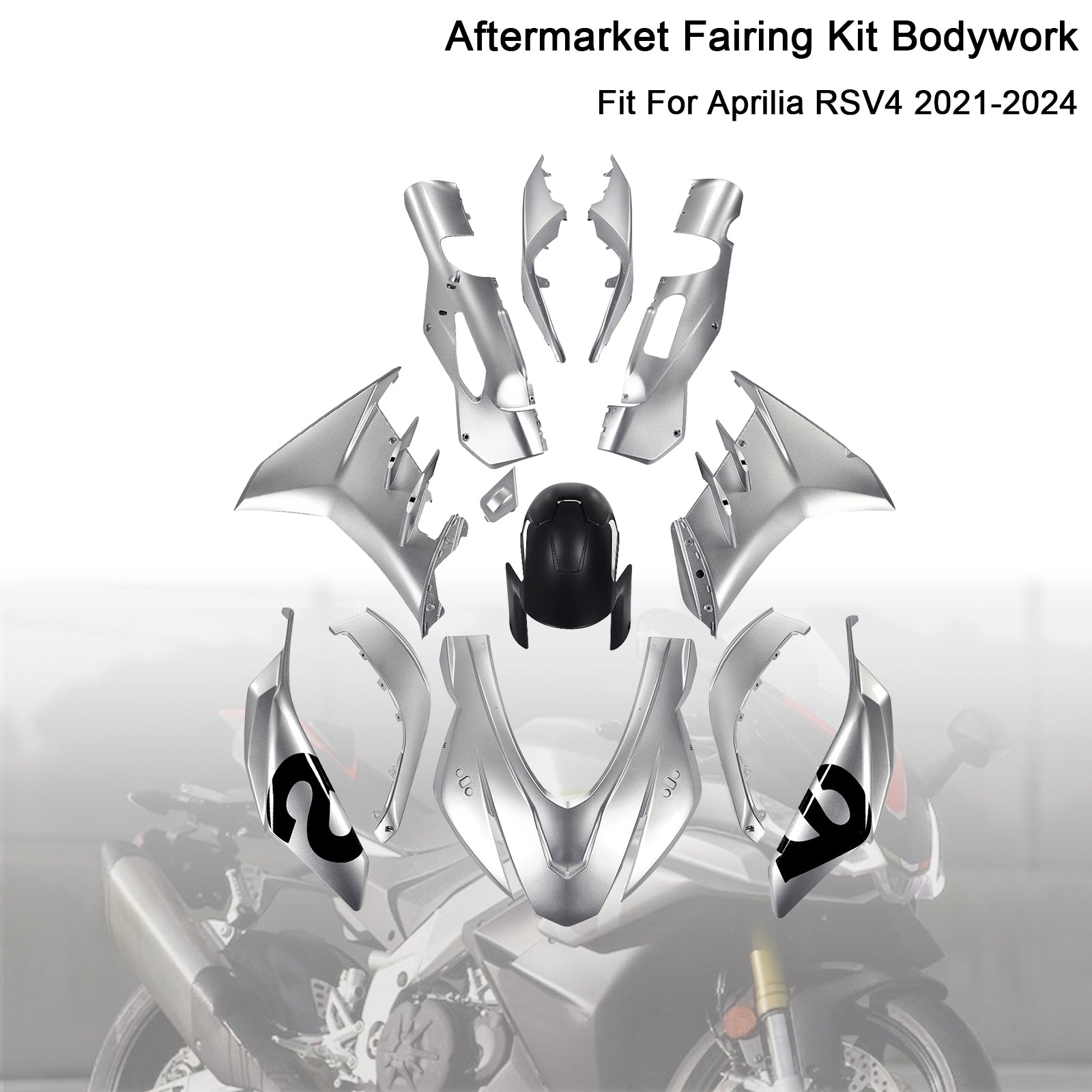Injeção ABS Kit de carenagem de plástico de plástico para Aprilia RSV4 2021-2024