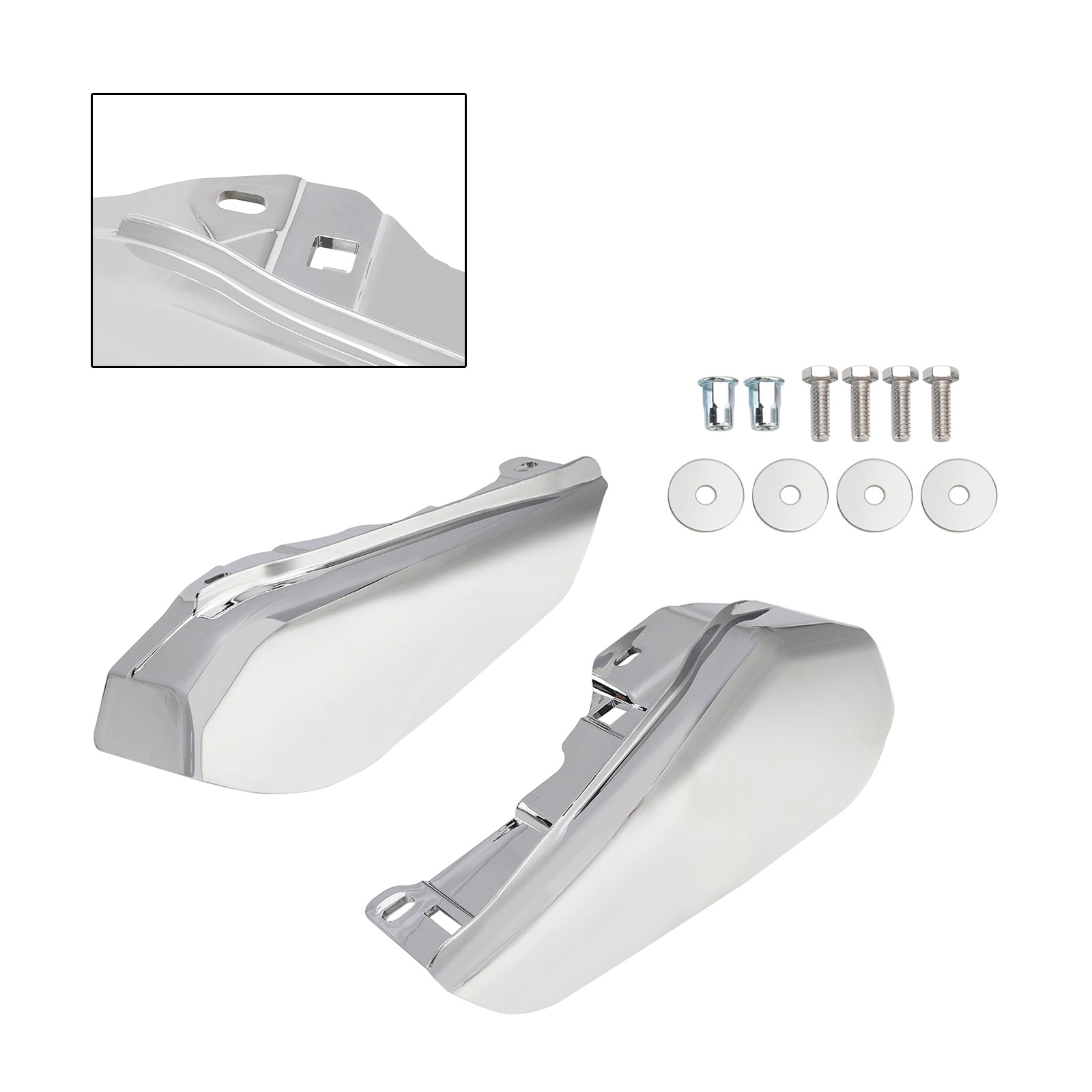 2023-2024 Touring CVO Street Glide Road Glide Defletor de calor de ar no meio da estrutura