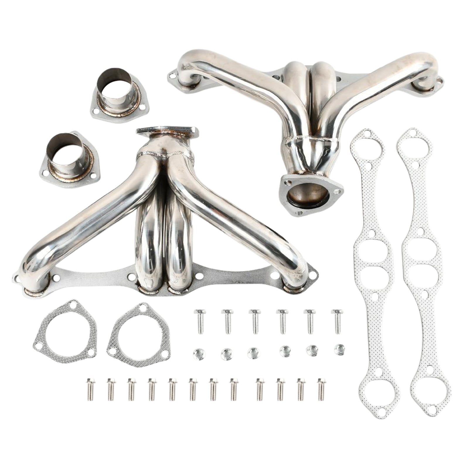 Exhaust Header Manifold Fit Chevy Small Block SB V8 262 265 283 305 327 350 400